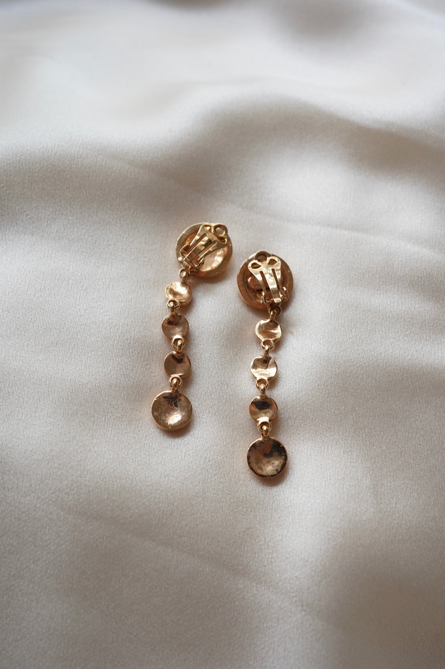Gianni Versace Rose Gold Medusa Crystal Drop Earrings