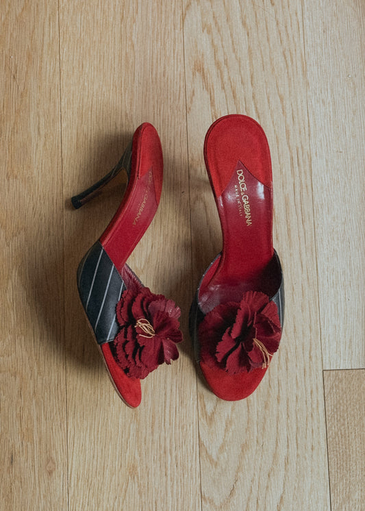 Dolce & Gabbana “Hibiscus” Heels (38)