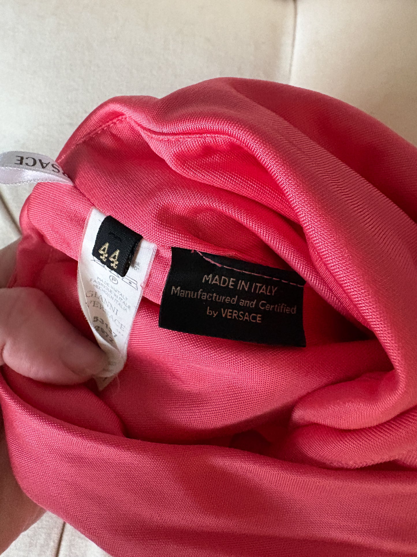 Versace Coral Dress (XS-S)