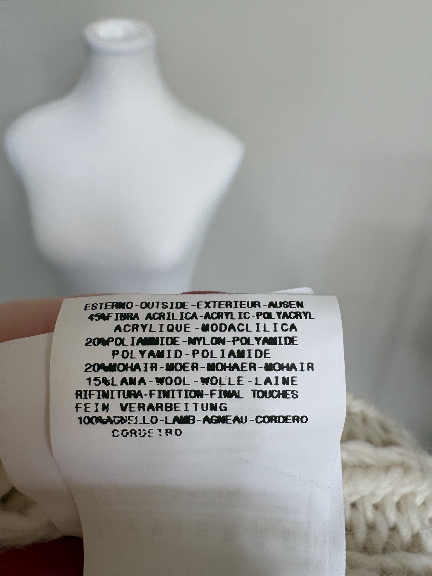Galliano Sweater with Fur Trim