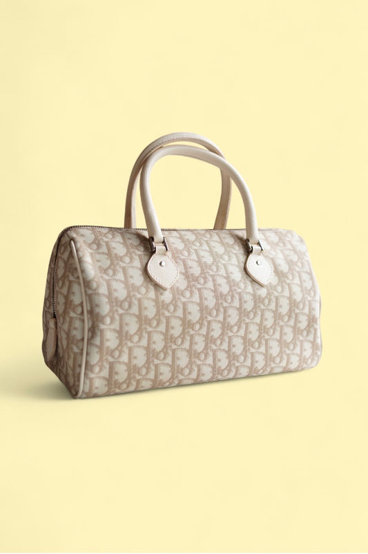 Vintage Dior Embroidered Boston Bag