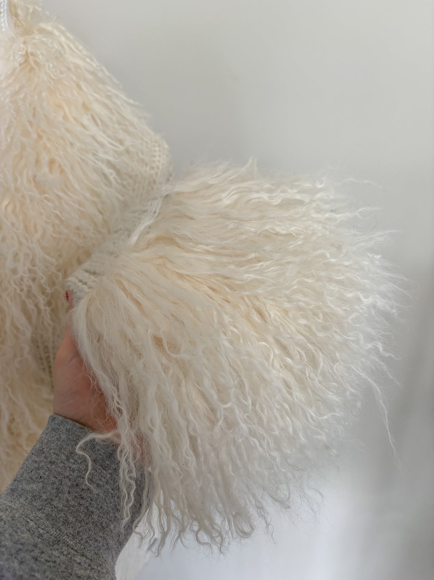 Galliano Sweater with Fur Trim