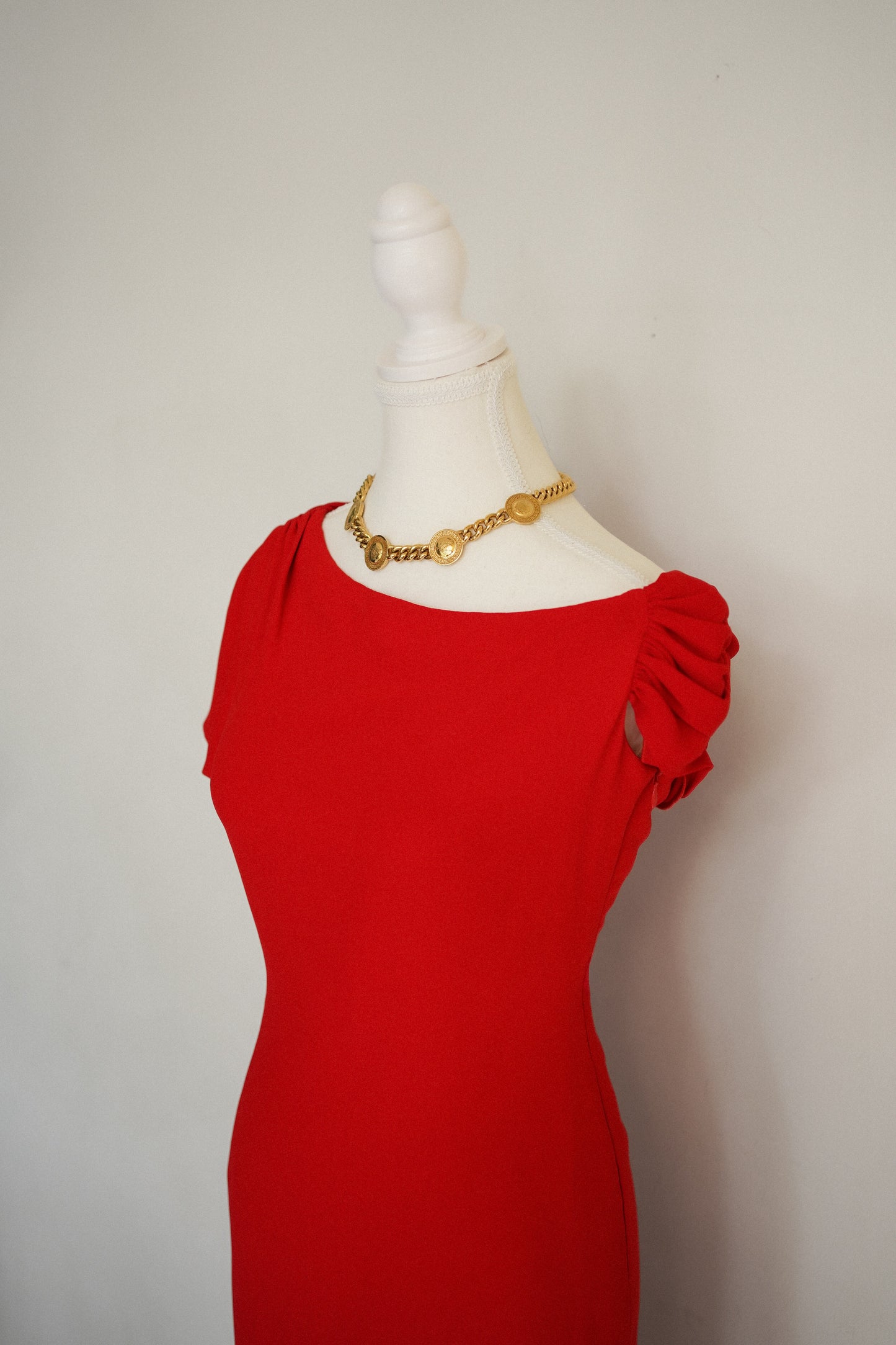 Vintage Valentino Red Cocktail Dress
