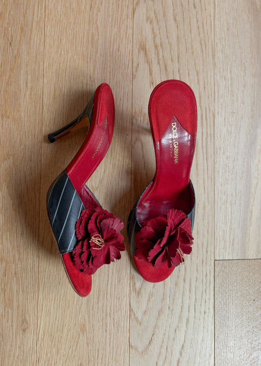 Dolce & Gabbana “Hibiscus” Heels (38)
