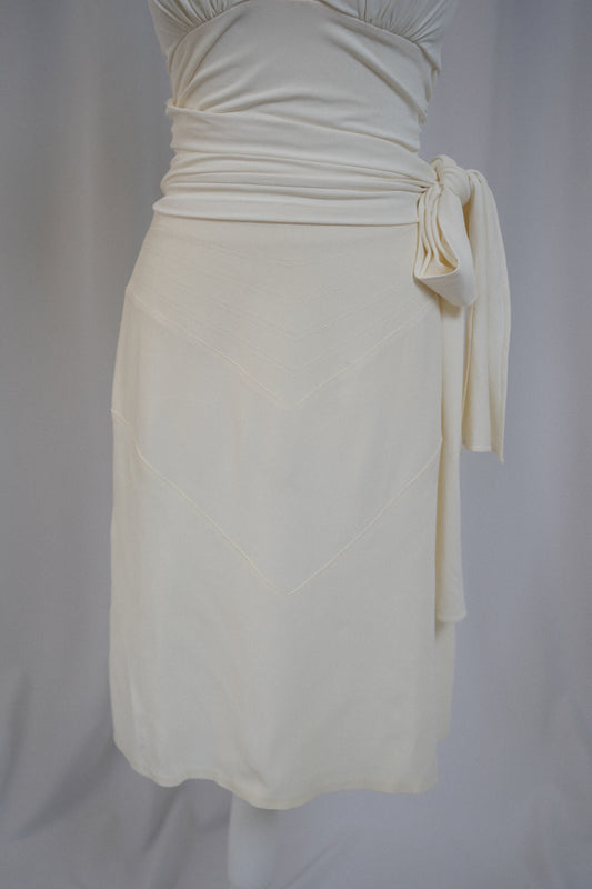 La Perla Cream Skirt (M)