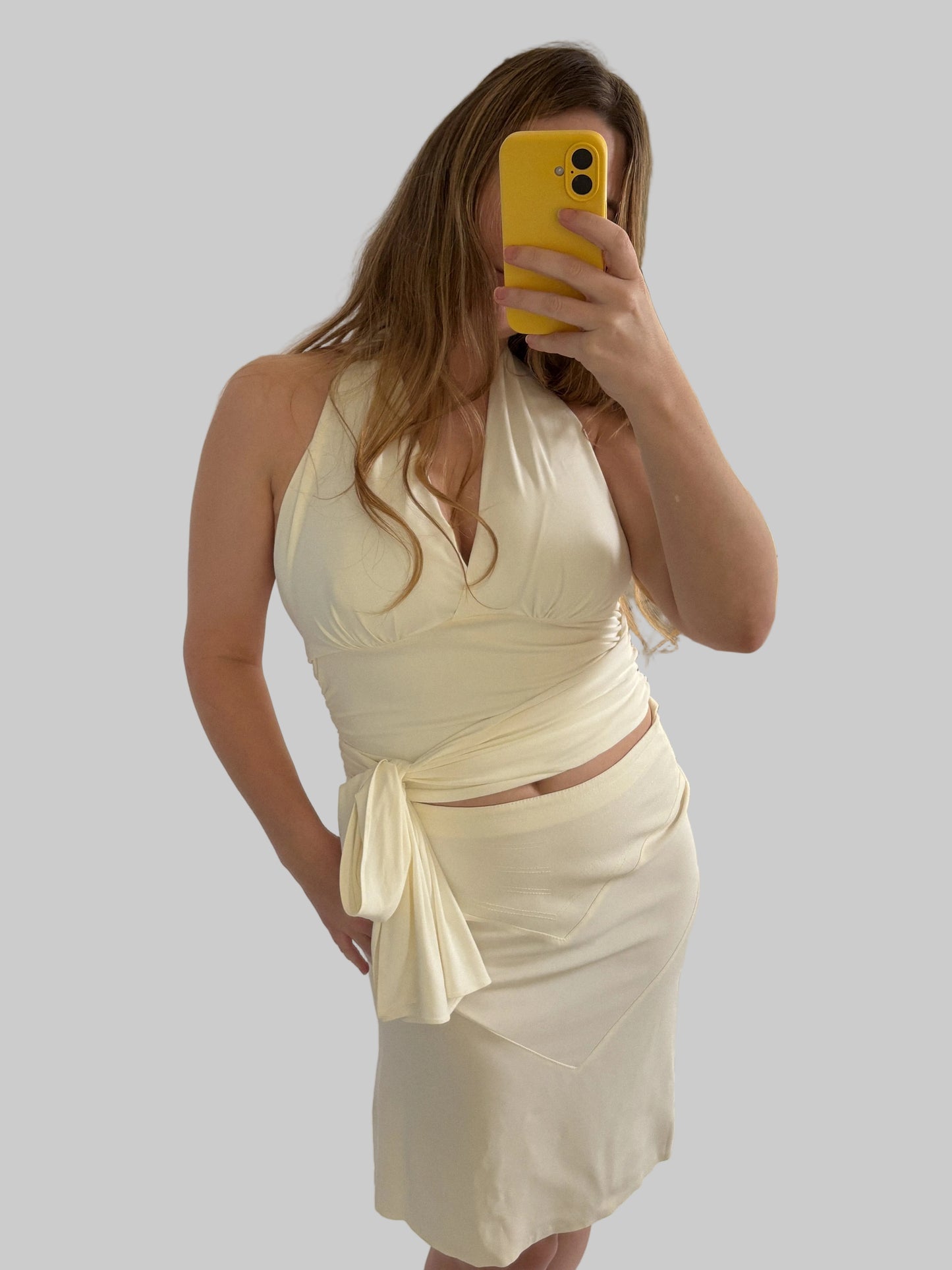 La Perla Cream Skirt (M)