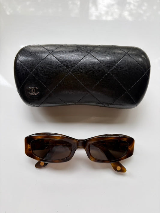 Vintage Chanel Tortoiseshell Sunglasses
