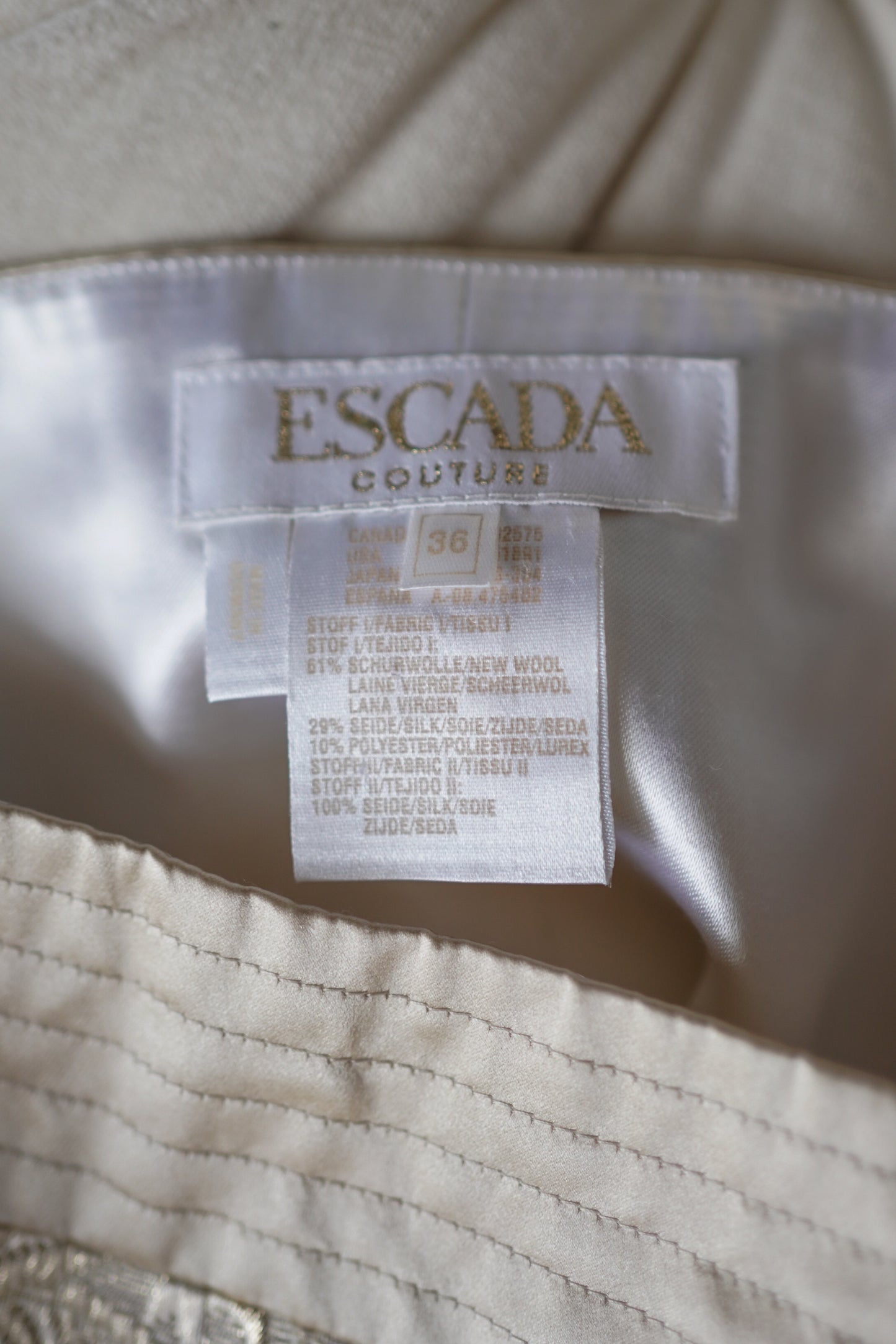 Escada Couture Brocade Dress