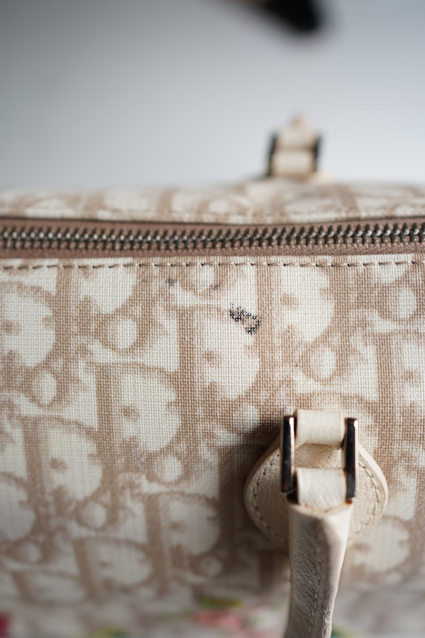 Vintage Dior Embroidered Boston Bag