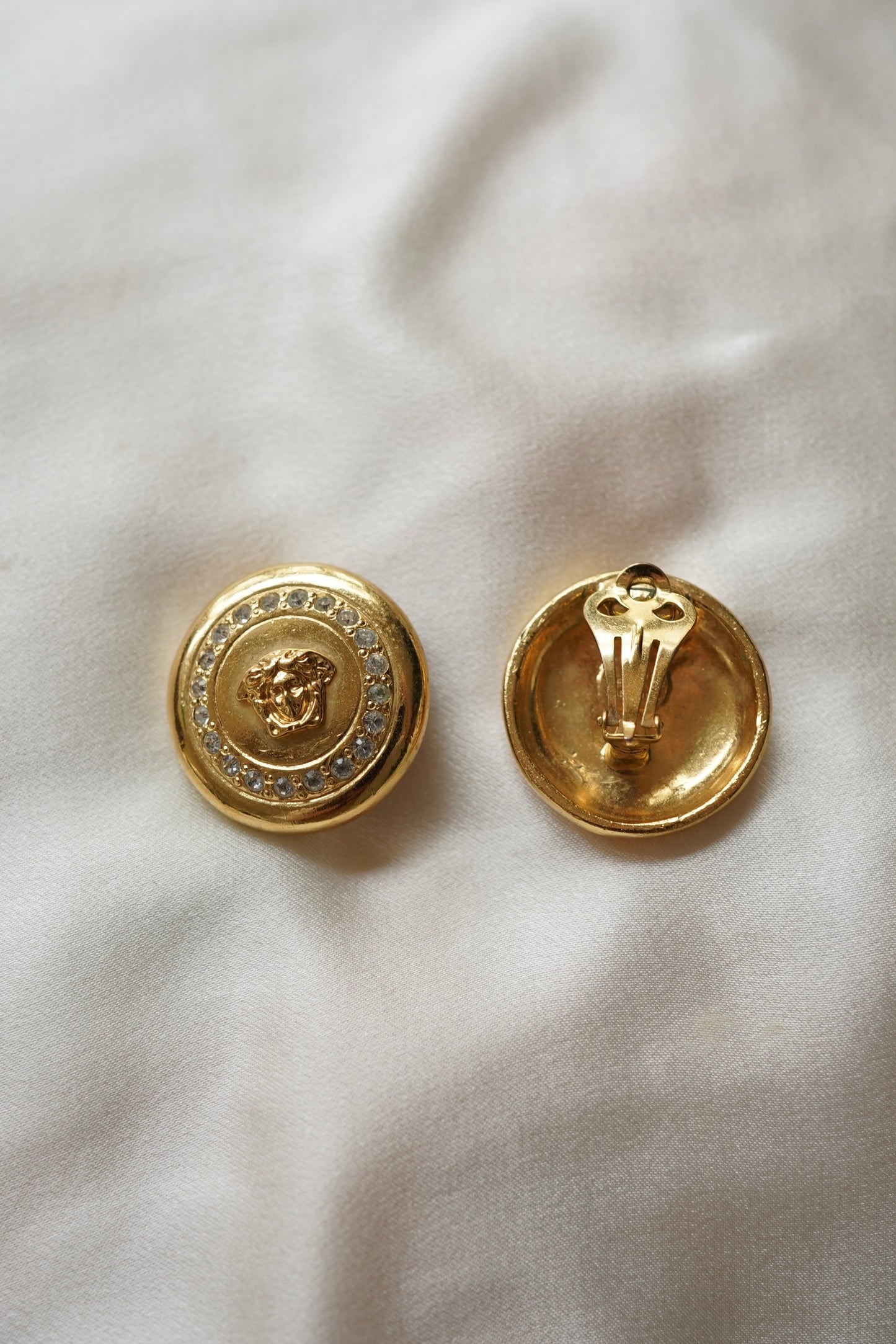 Gianni Versace Medusa Crystal Pavé Earrings