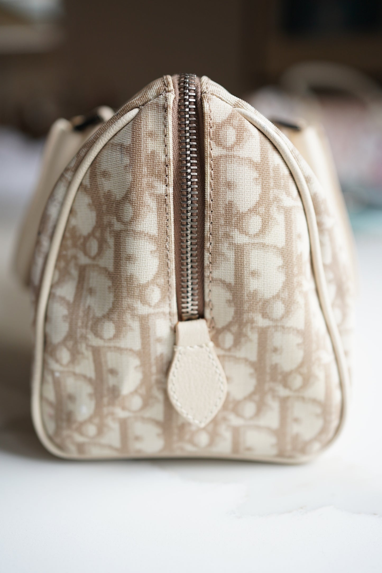 Vintage Dior Embroidered Boston Bag