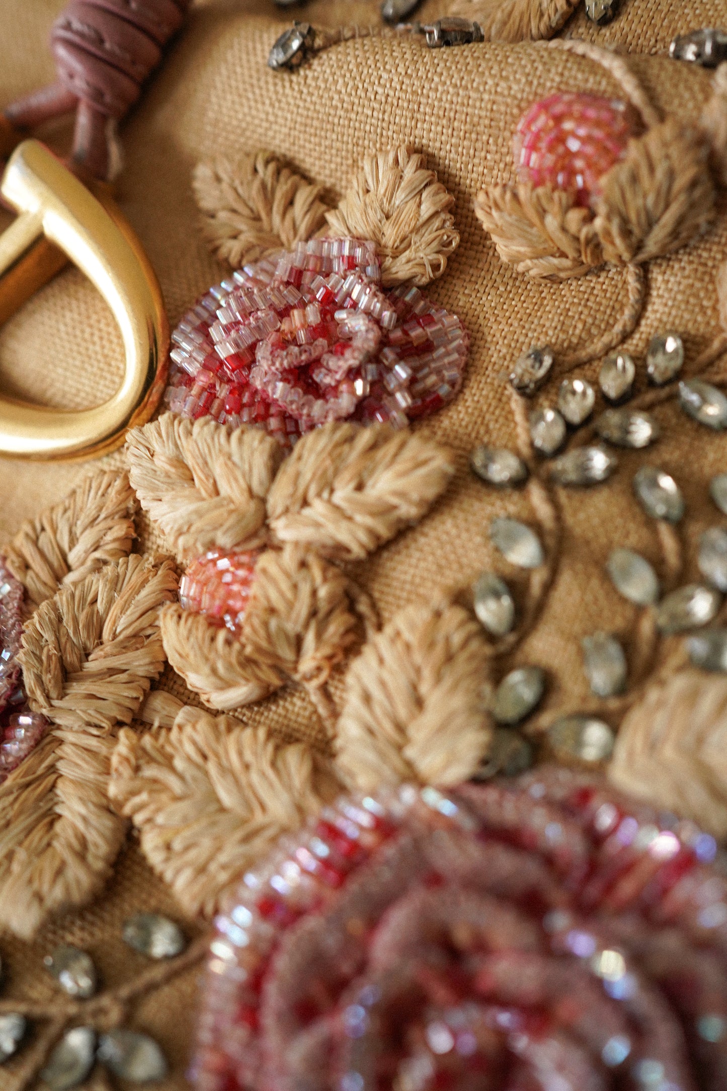 Valentino Garavani Floral Beaded Shoulder Bag