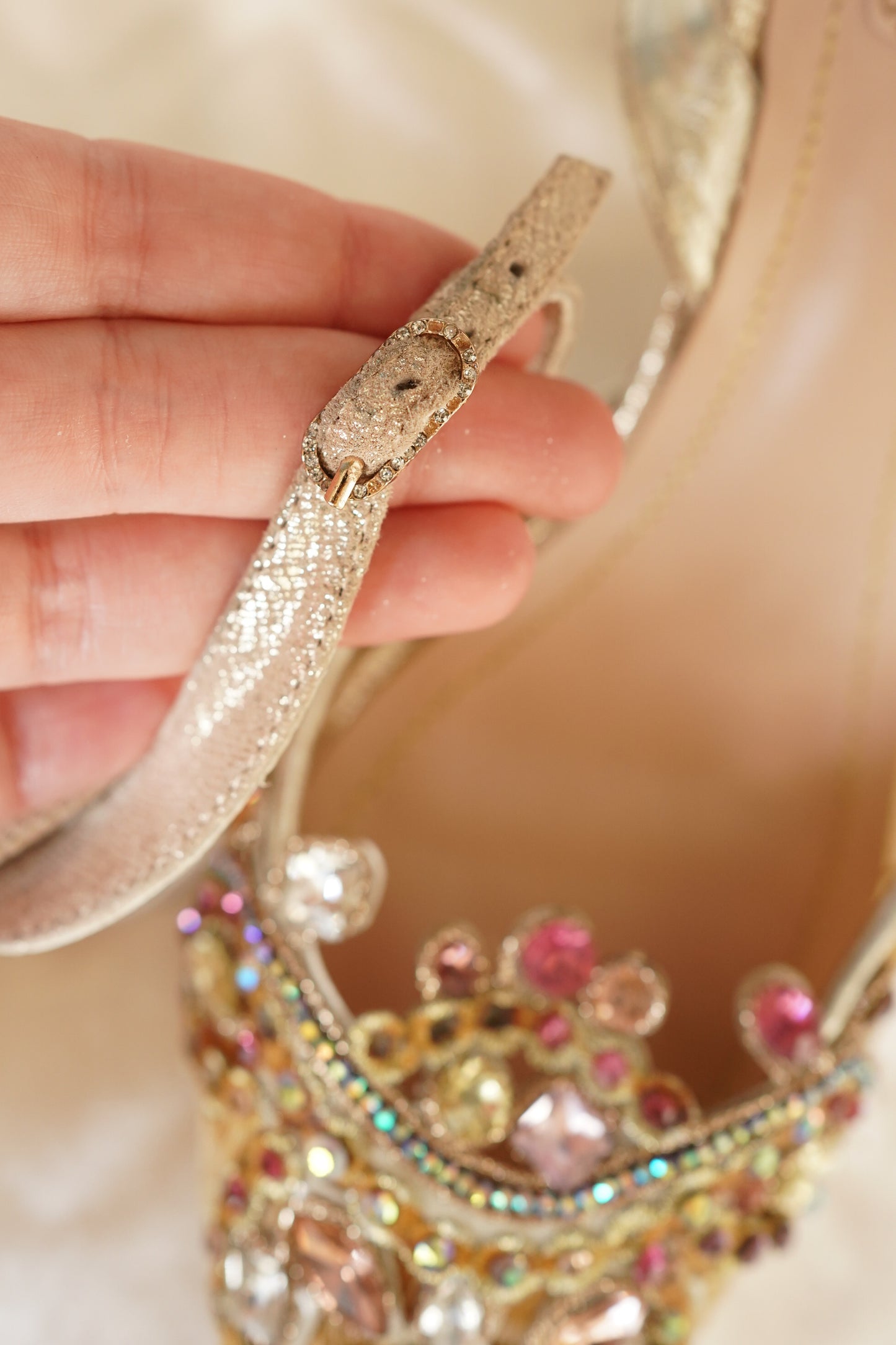 René Caovilla Vintage Crystal Heels