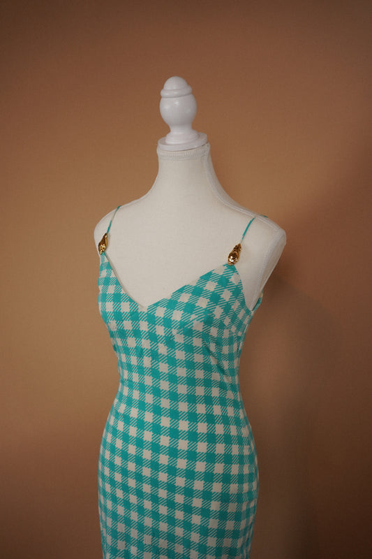 Roberto Cavalli 2006 Gingham Dress