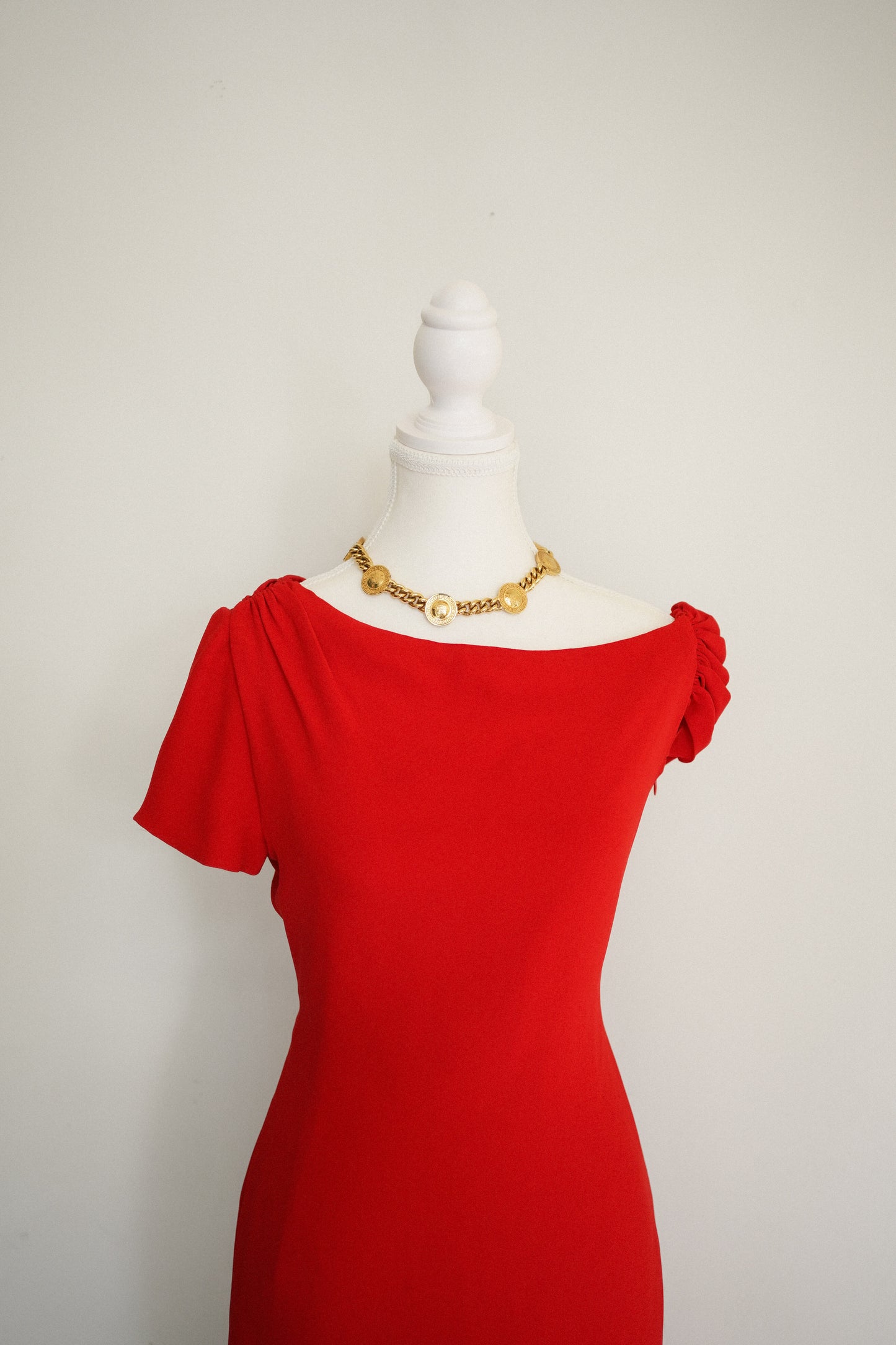 Vintage Valentino Red Cocktail Dress
