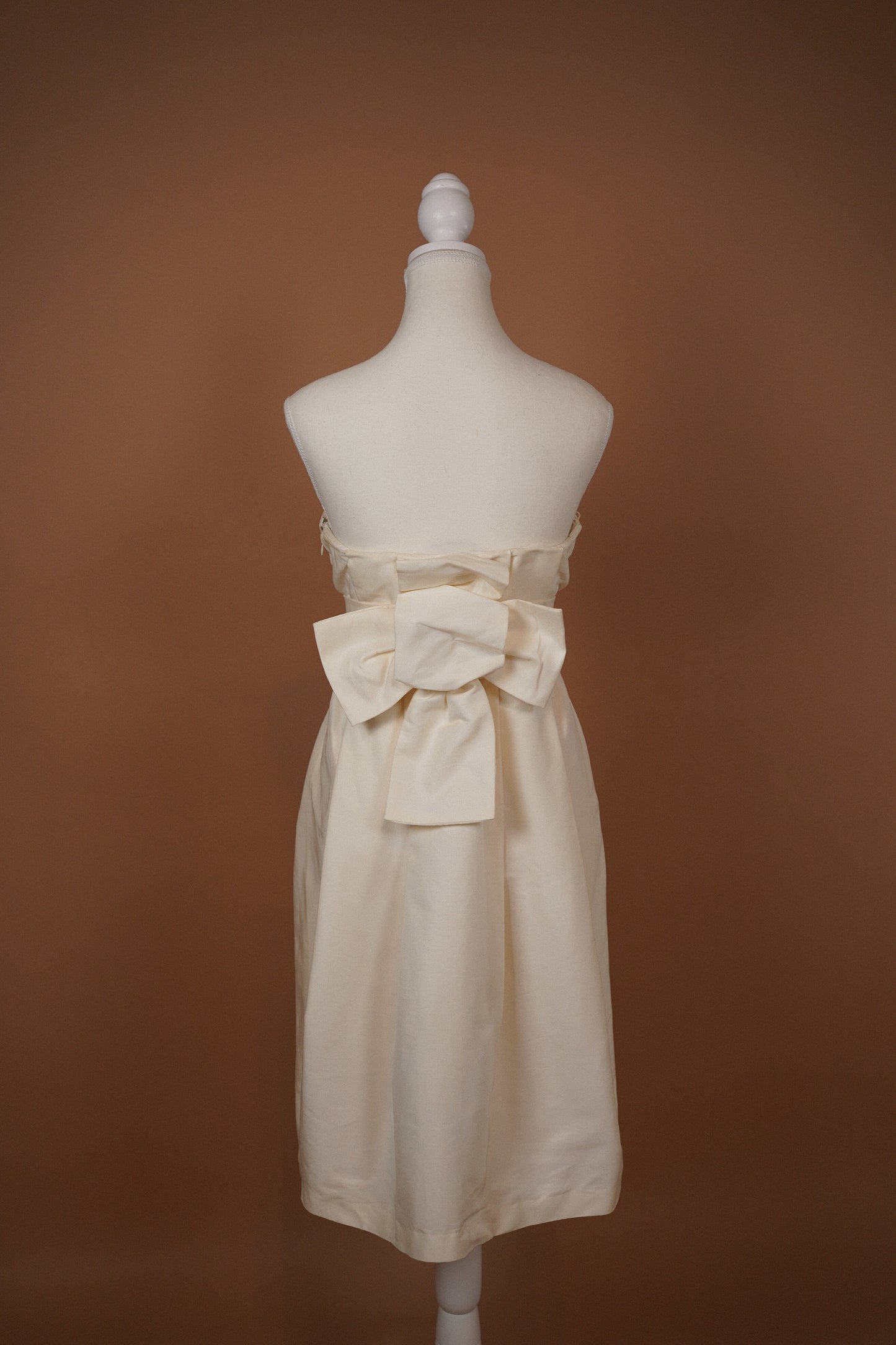 La Perla “Alice” Strapless Lace & Silk Bow Dress (M-L)