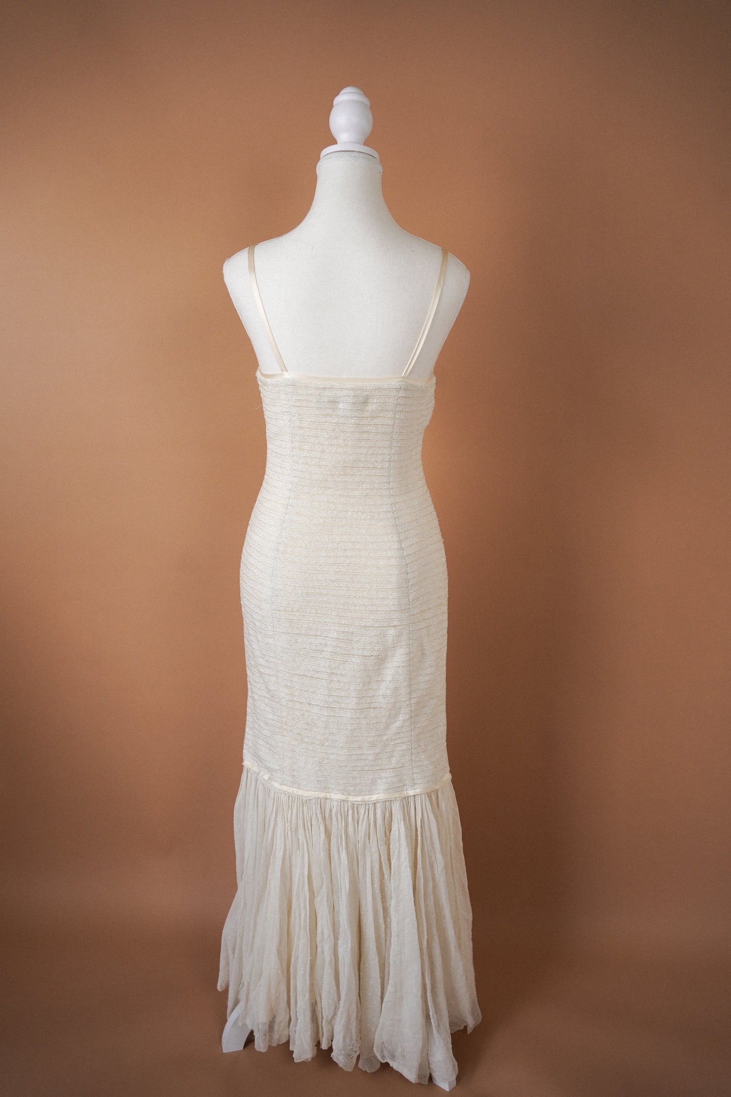 Fall 2005 Runway Ralph Lauren Collection Beaded Ivory Gown (S)