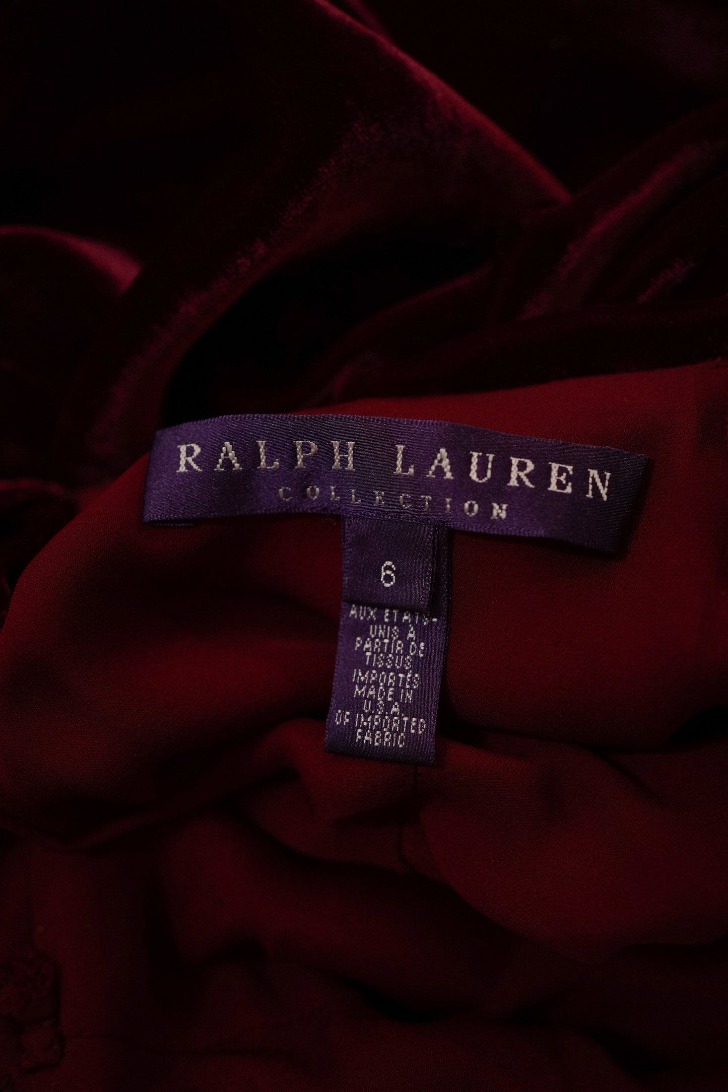FW 2011 Runway Ralph Lauren Collection Velvet Dress (S-M)