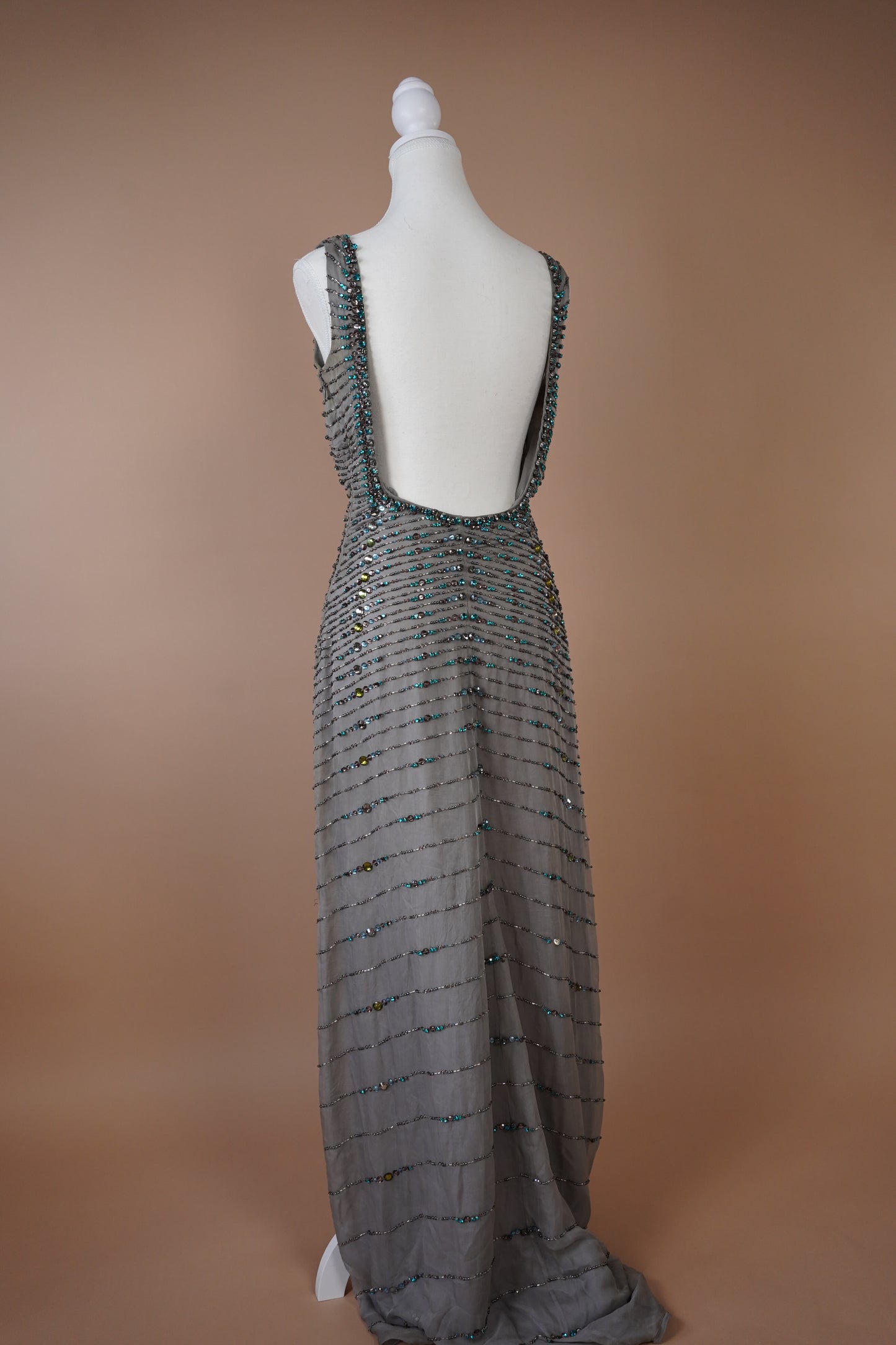 Valentino Beaded Crystal Gown (M)