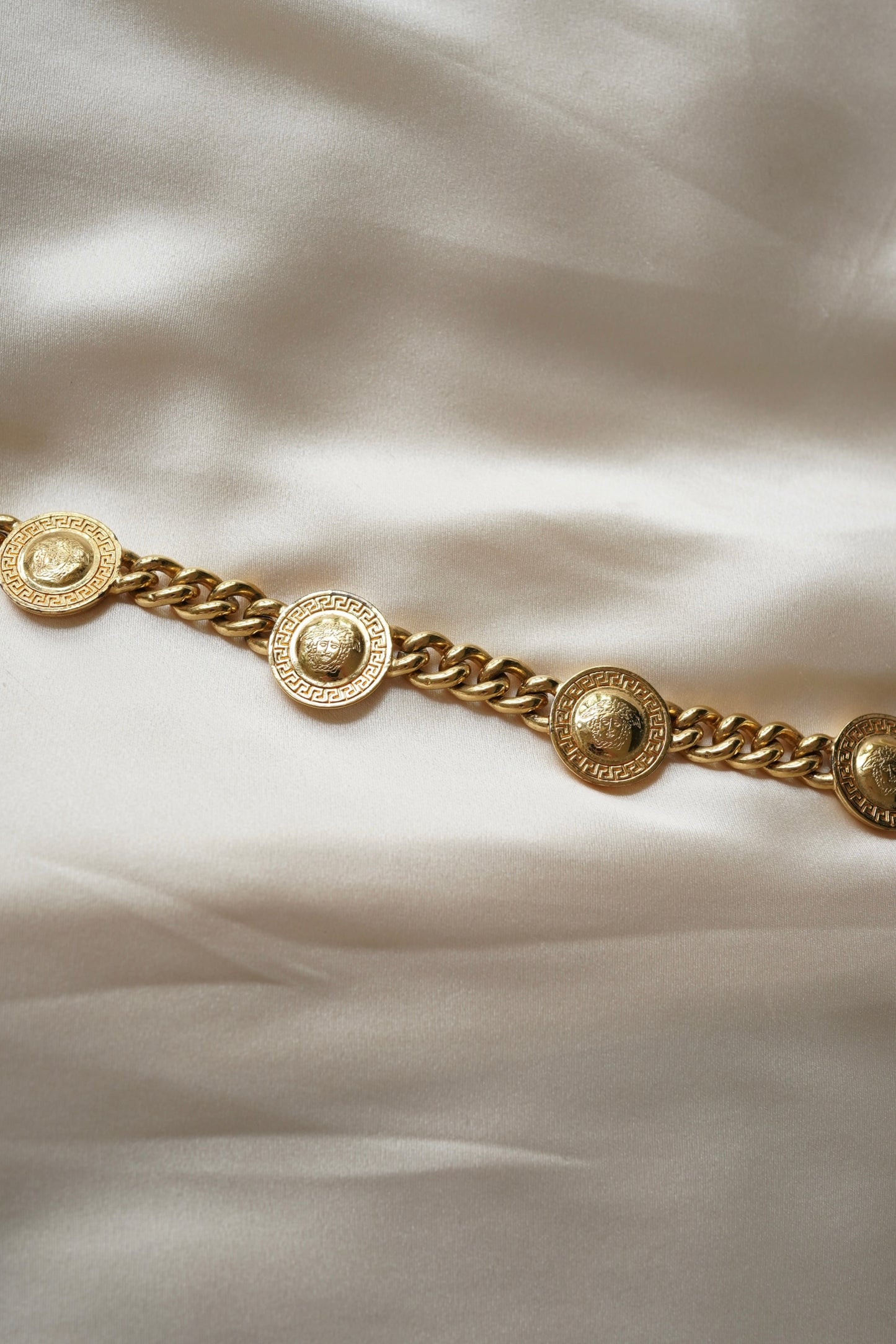 Gianni Versace Gold Medusa Medallion Collar Necklace