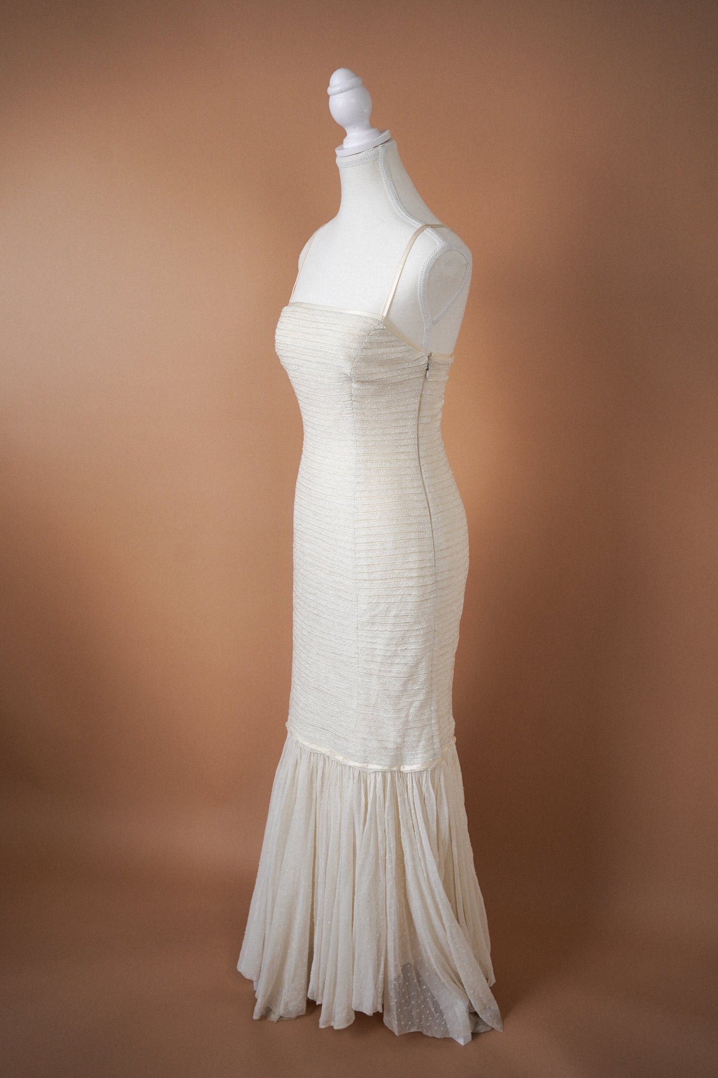 Fall 2005 Runway Ralph Lauren Collection Beaded Ivory Gown (S)