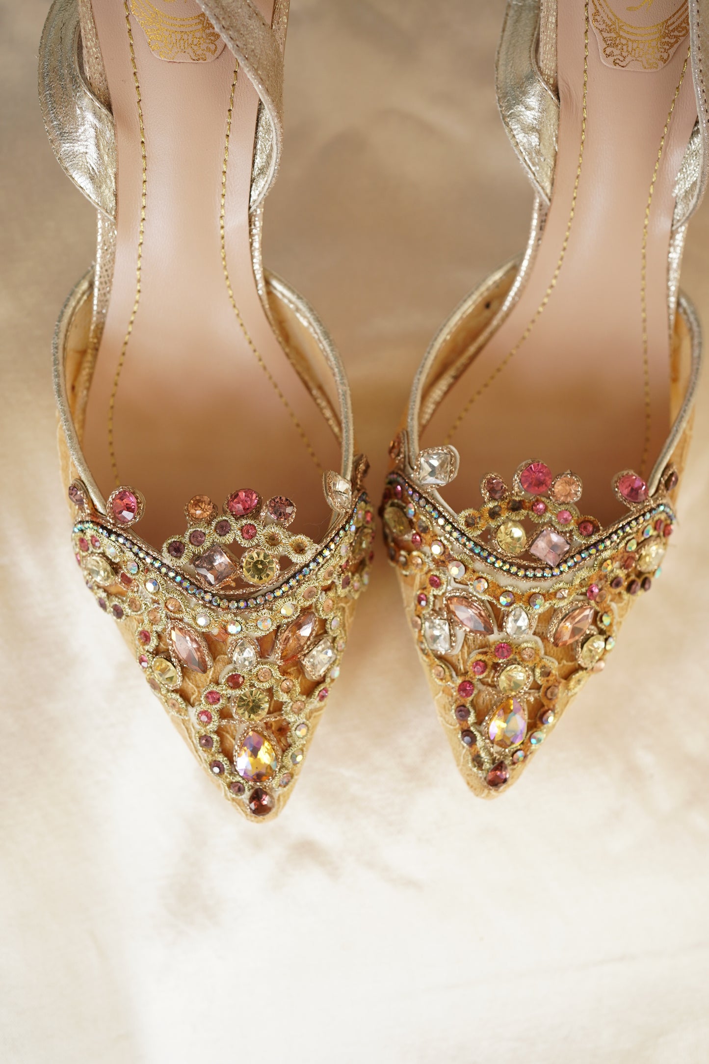 René Caovilla Vintage Crystal Heels