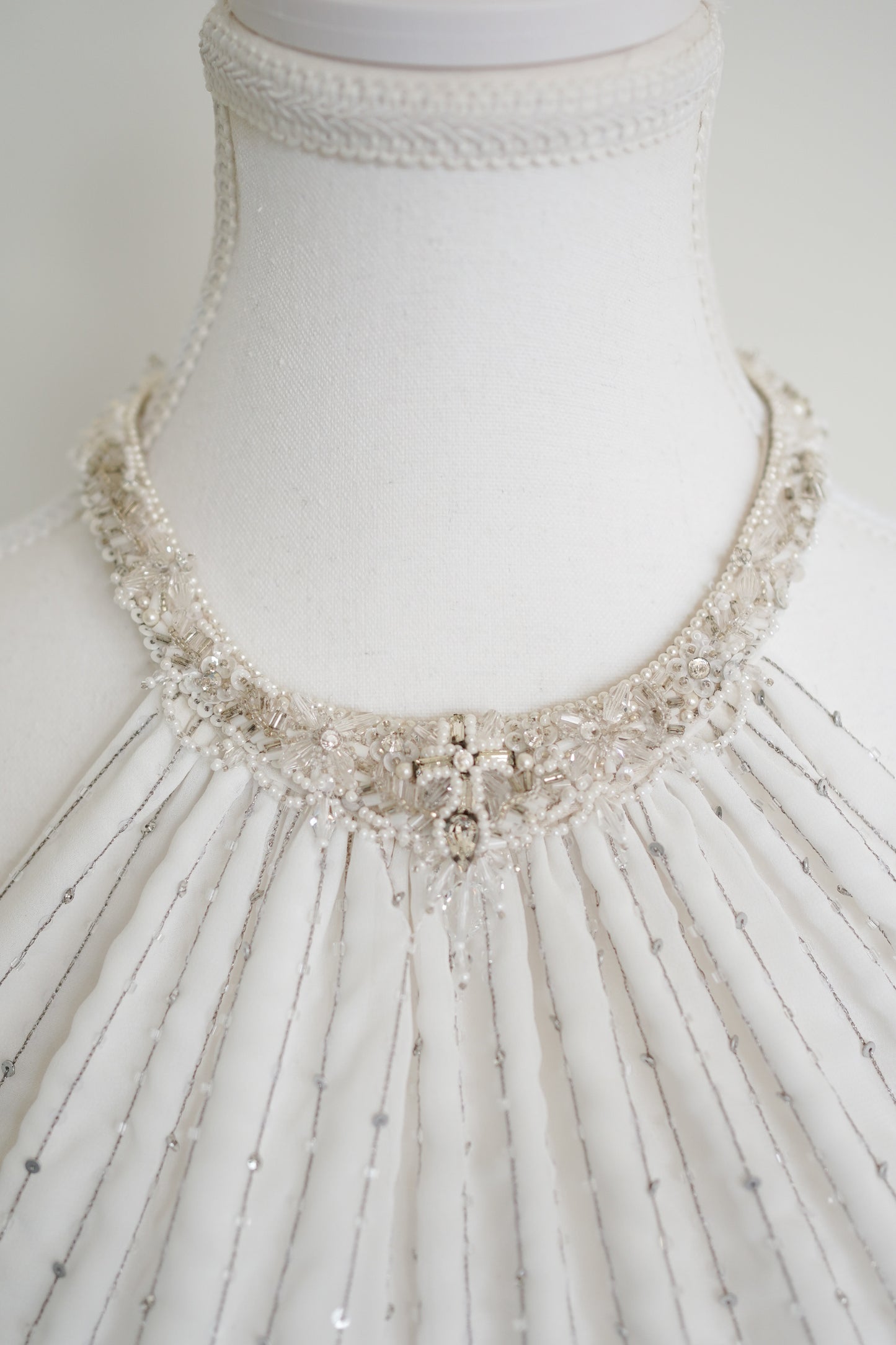 Escada Beaded Ivory Gown