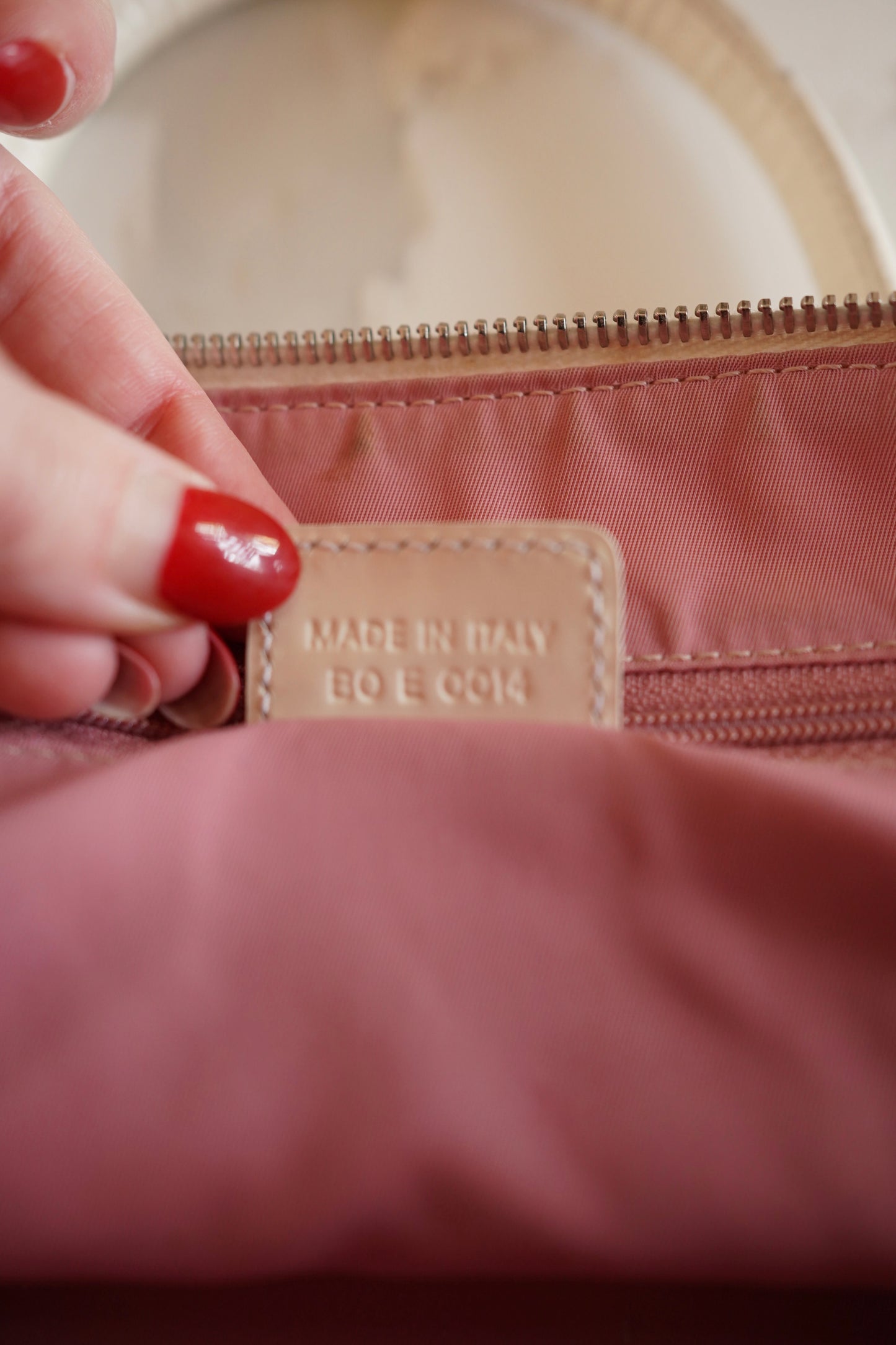 Vintage Pink Dior Trotter Boston Bag