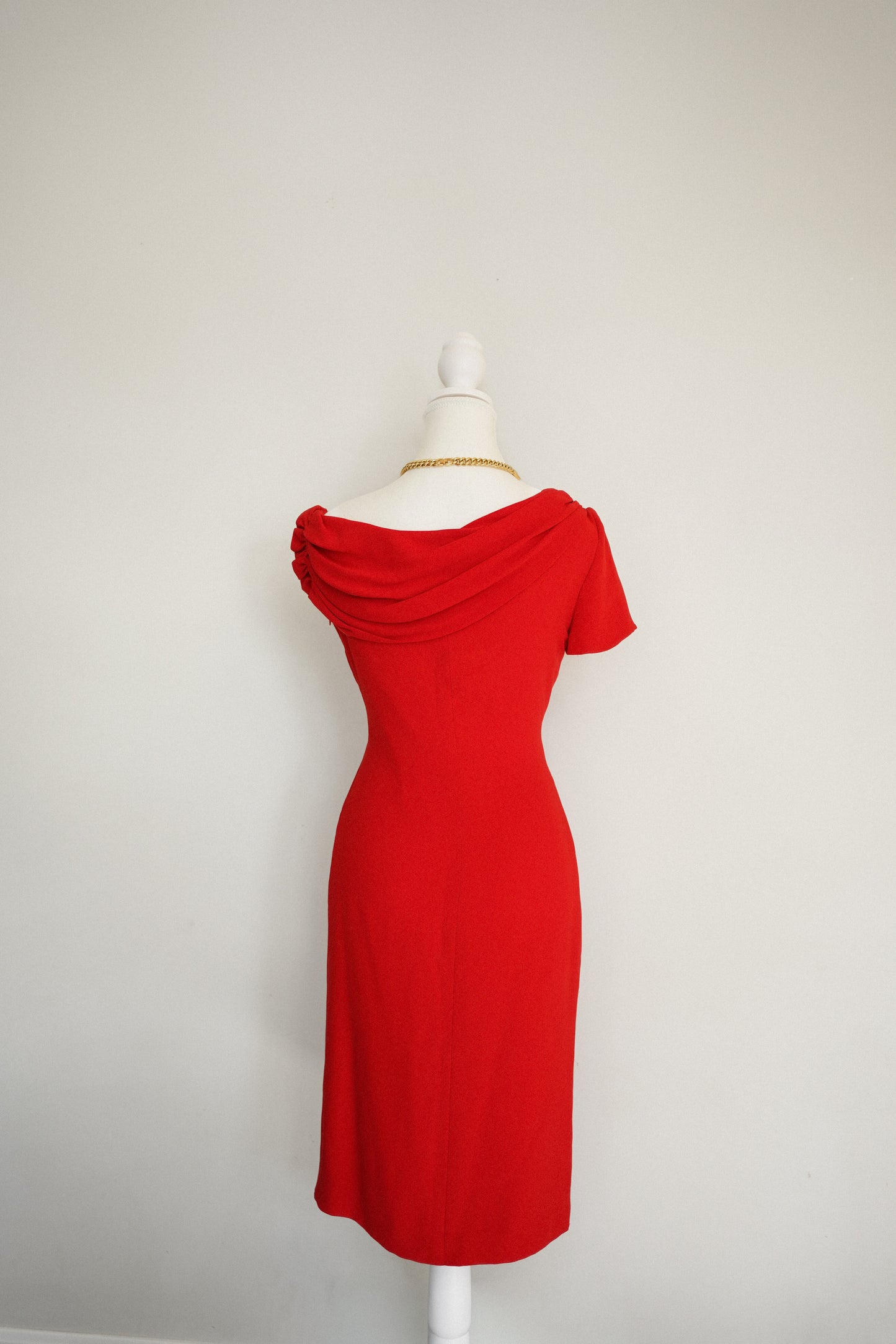 Vintage Valentino Red Cocktail Dress