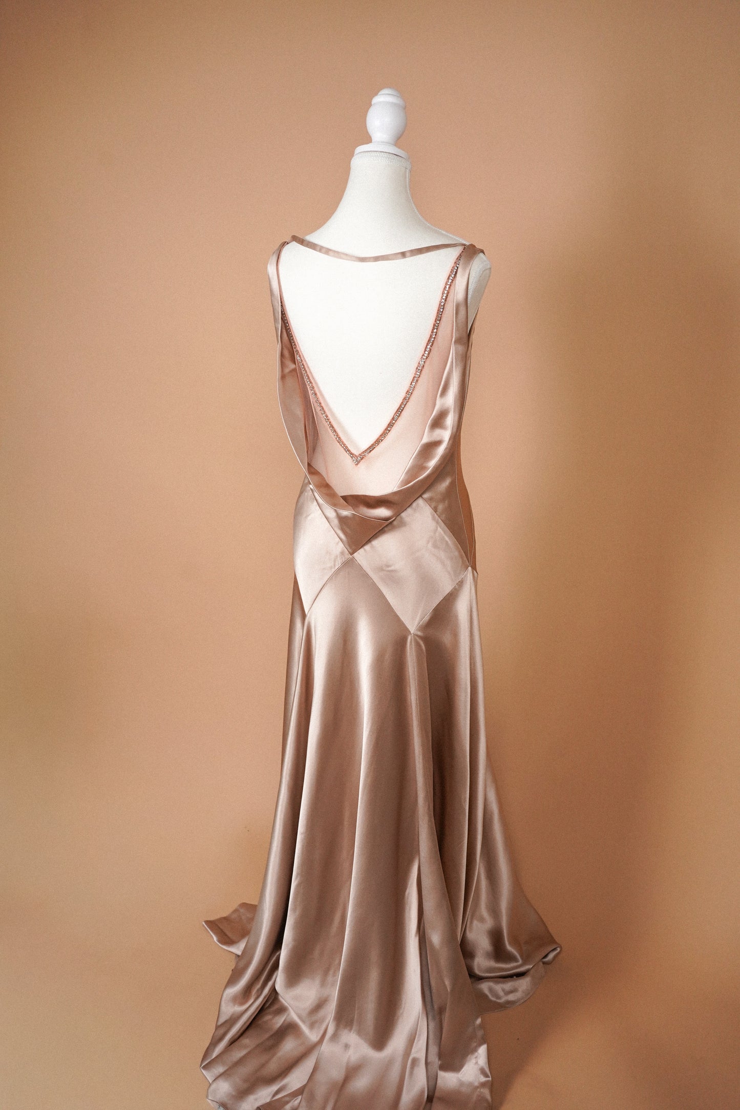 Jenny Packham Silk Dusty Rose Gown (L)