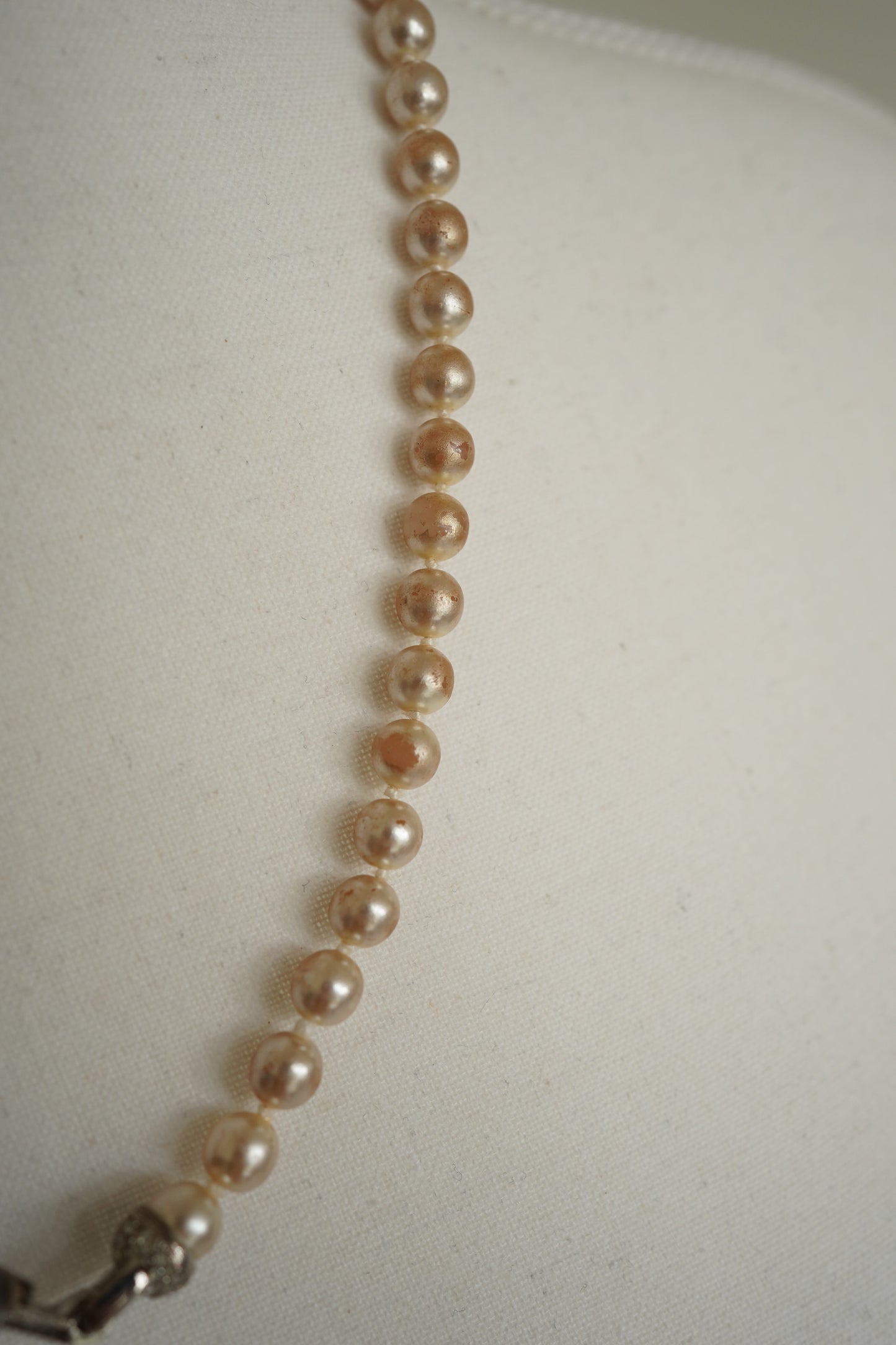 Gianni Versace Faux Pearl and Crystal Medusa Necklace