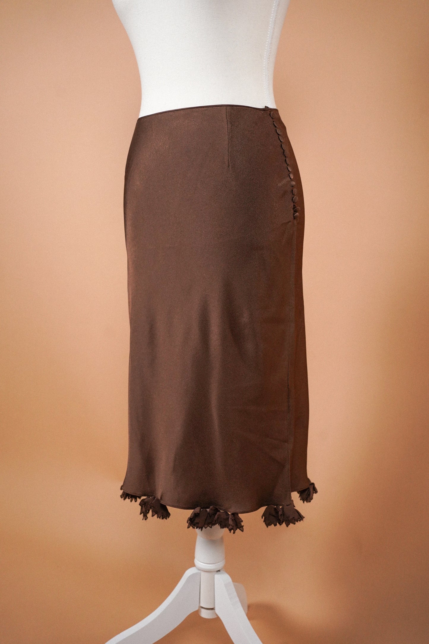 John Galliano SS 2001 Chocolate Brown Skirt (S)
