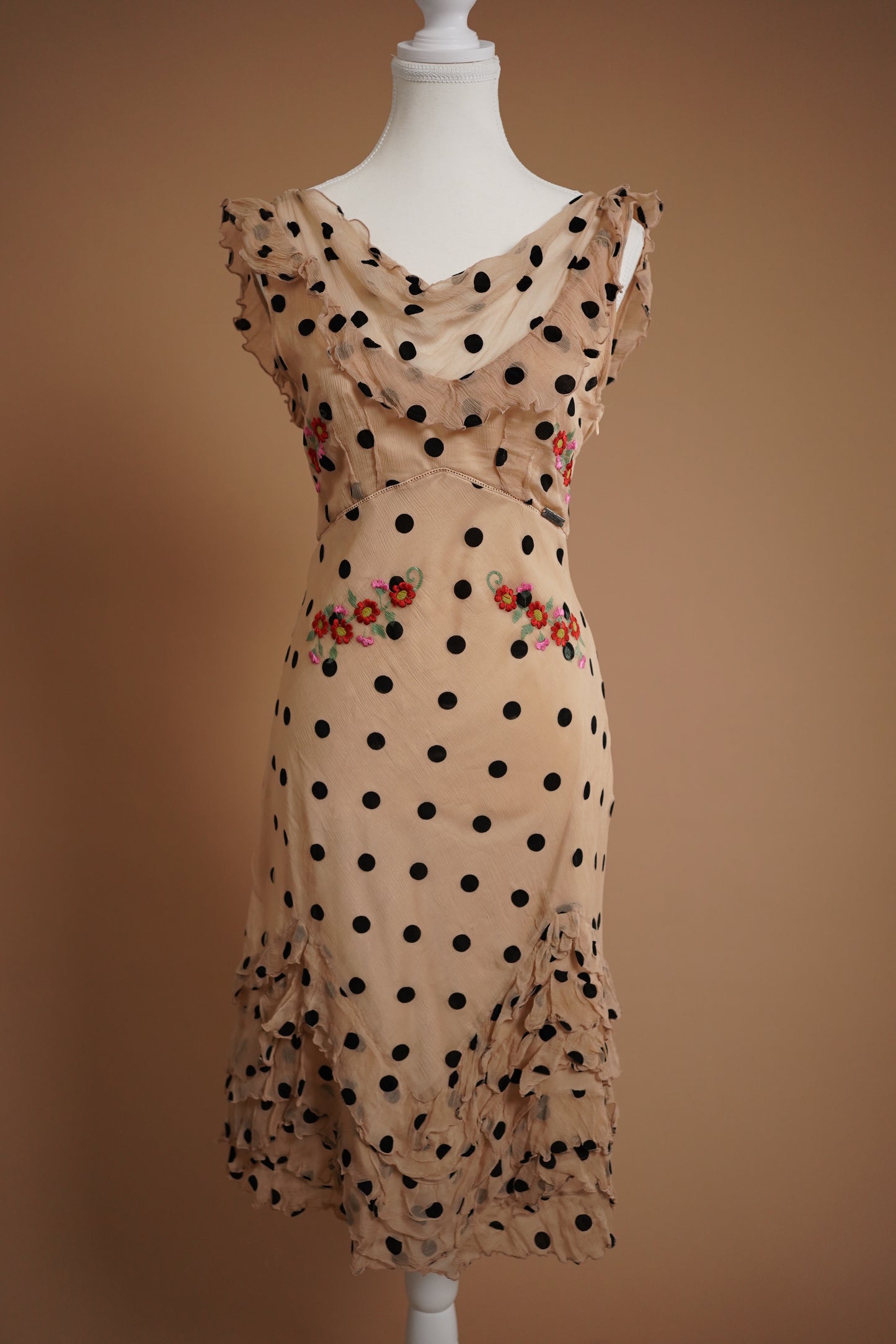 Galliano 2008 Ad Campaign Polka Dot Dress
