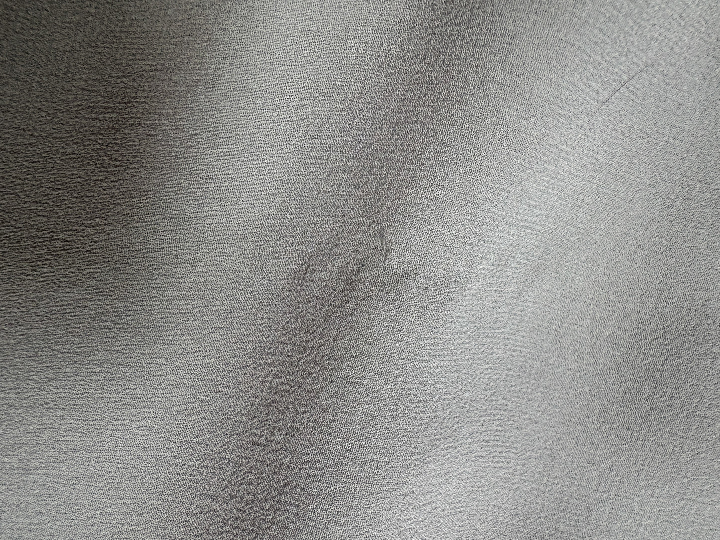 Valentino Dove Grey Silk One-Shoulder Dress (L)