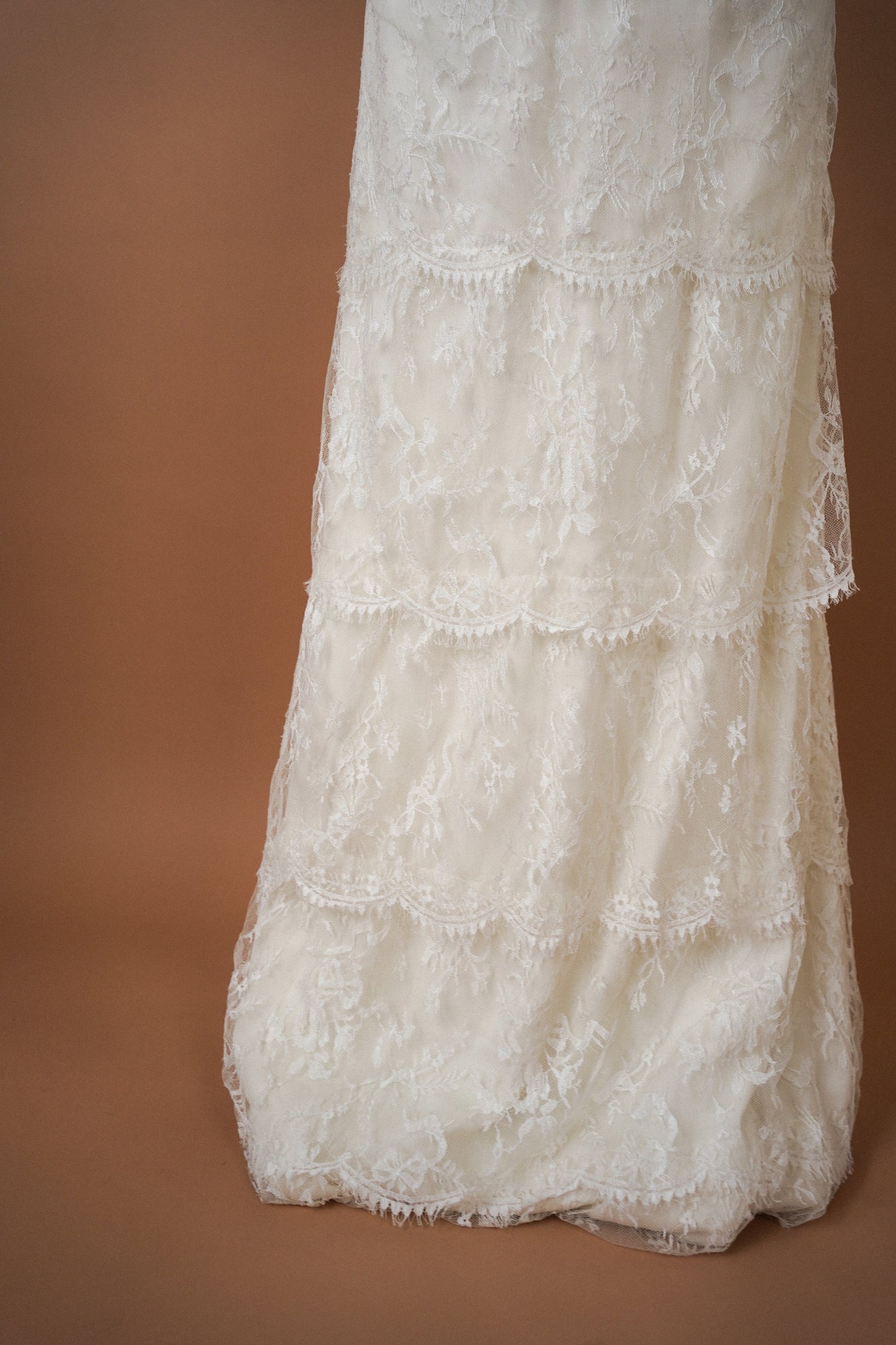 Blumarine Sposa Tiered Lace Gown (M-L)