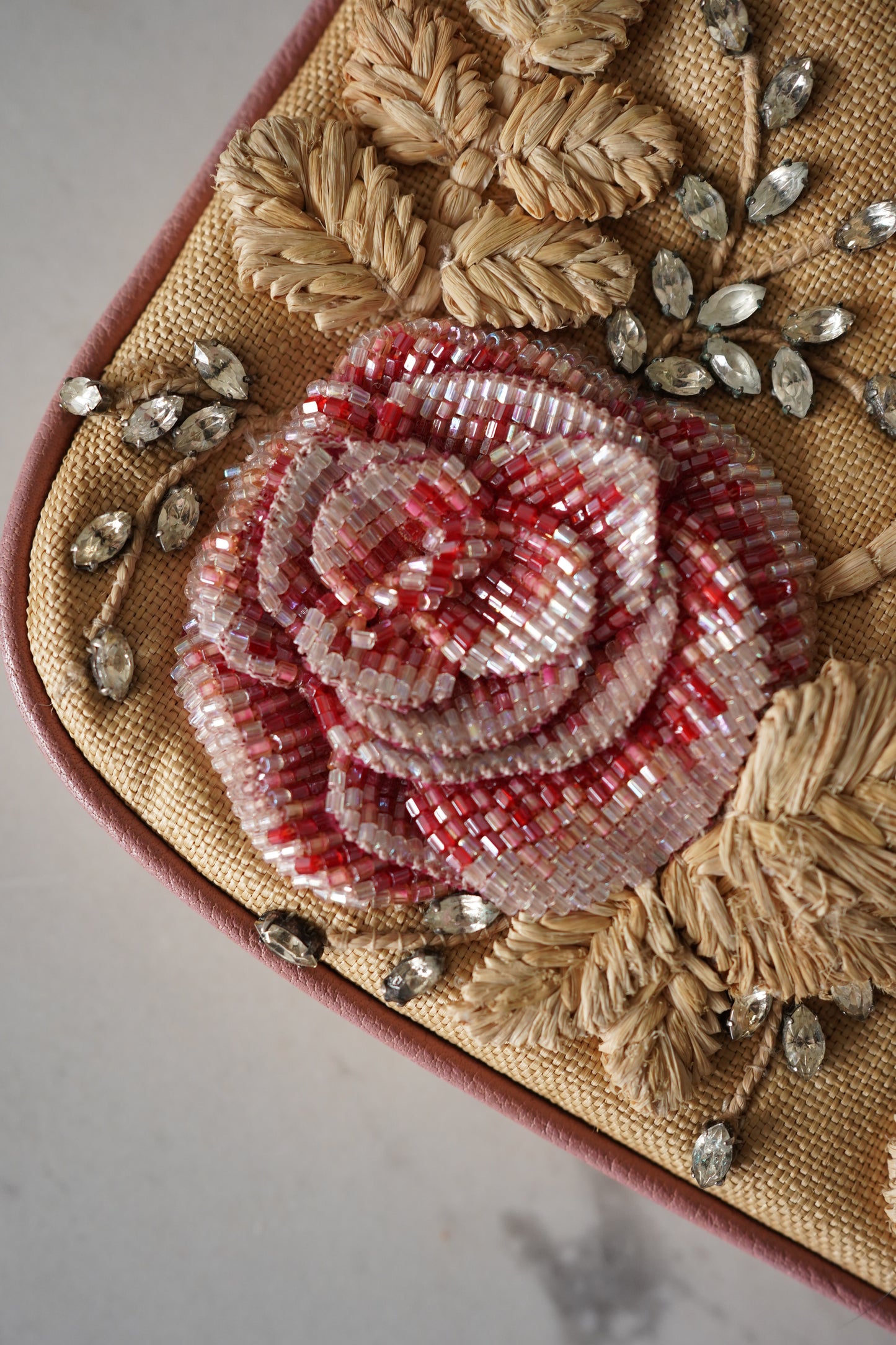 Valentino Garavani Floral Beaded Shoulder Bag