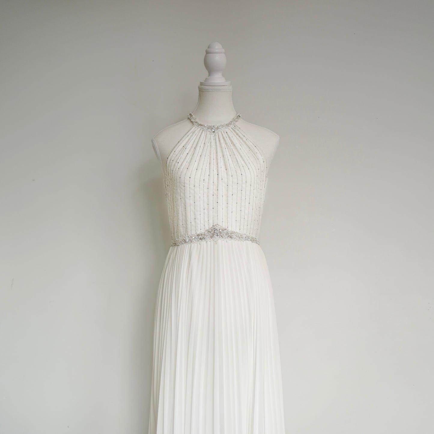 Escada Beaded Ivory Gown