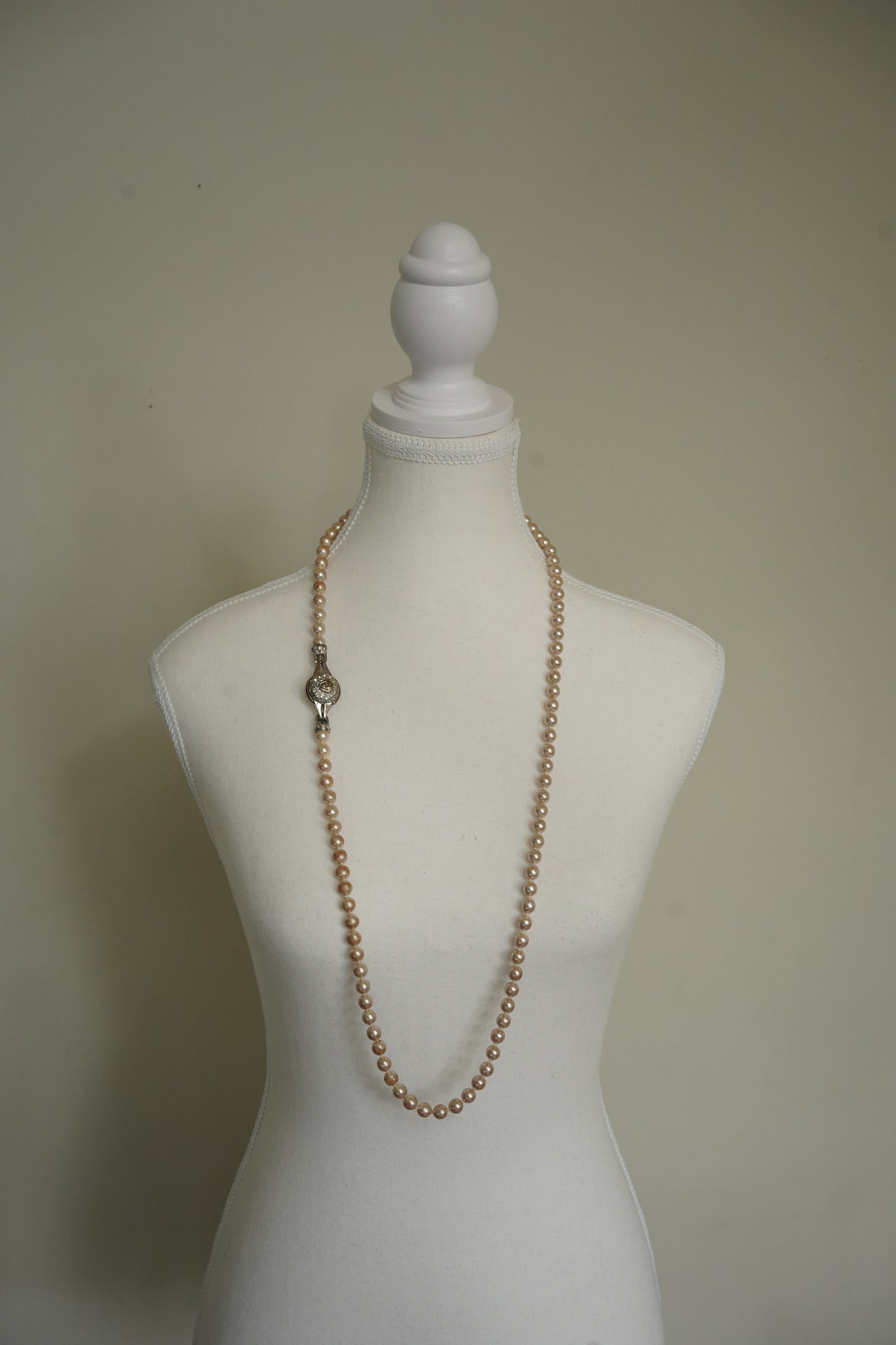 Gianni Versace Faux Pearl and Crystal Medusa Necklace