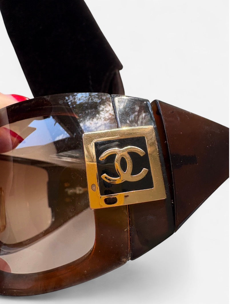 Vintage Chanel CC Logo Sunglasses