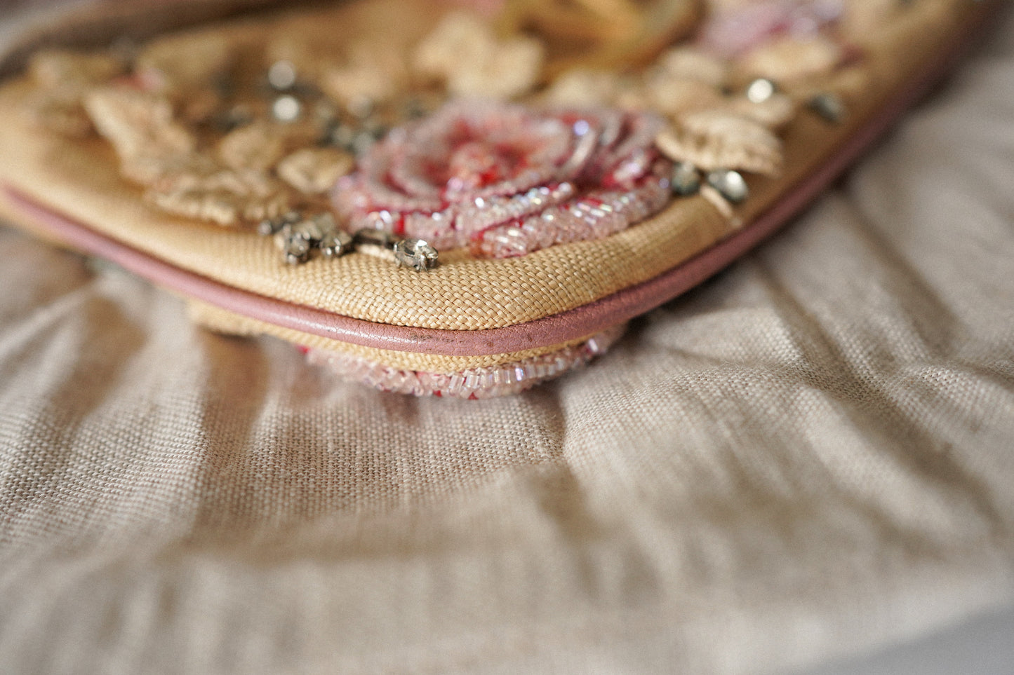 Valentino Garavani Floral Beaded Shoulder Bag