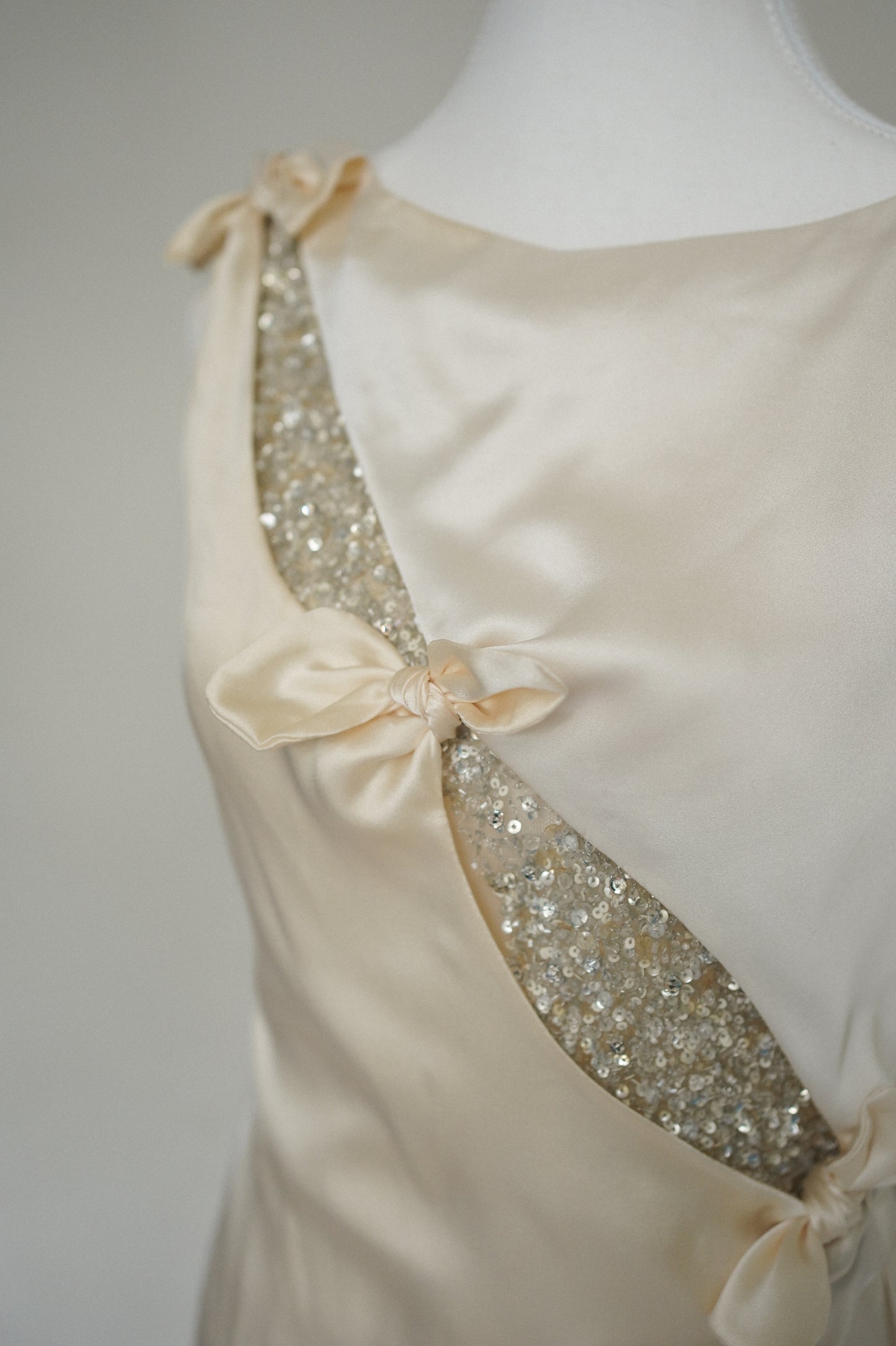 Vintage Valentino Silk Beaded Gown