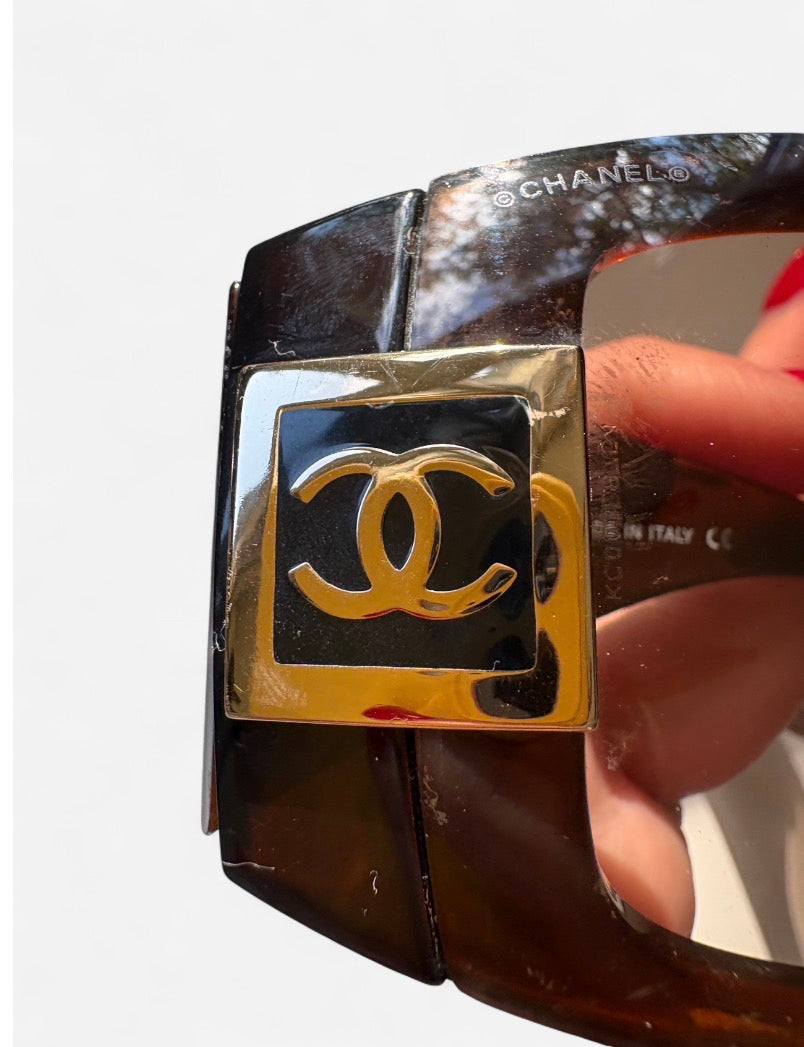 Vintage Chanel CC Logo Sunglasses