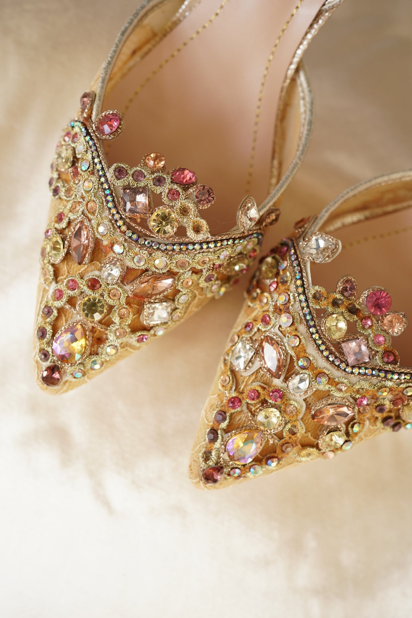 René Caovilla Vintage Crystal Heels