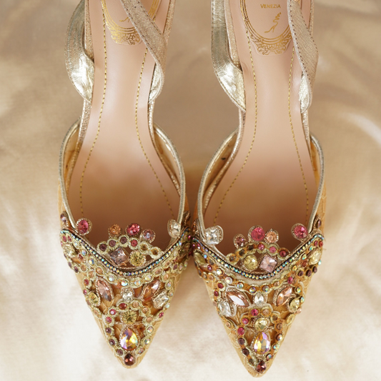 René Caovilla Vintage Crystal Heels