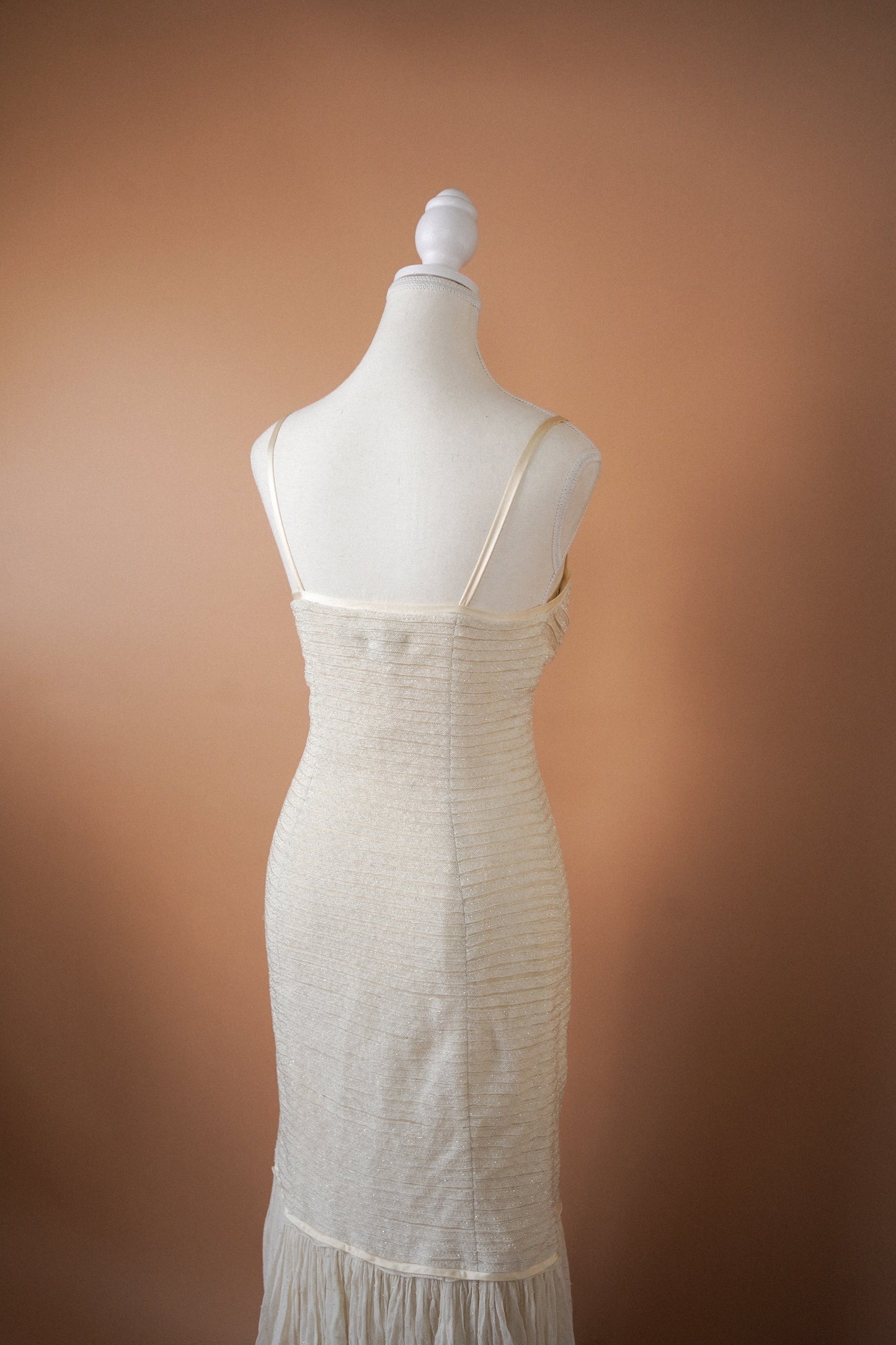 Fall 2005 Runway Ralph Lauren Collection Beaded Ivory Gown (S)