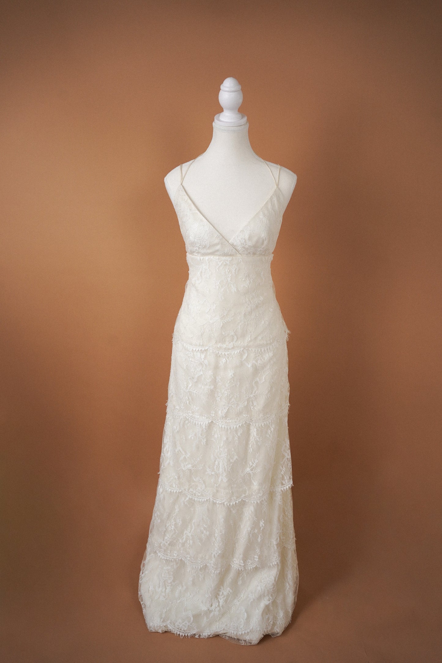 Blumarine Sposa Tiered Lace Gown (M-L)