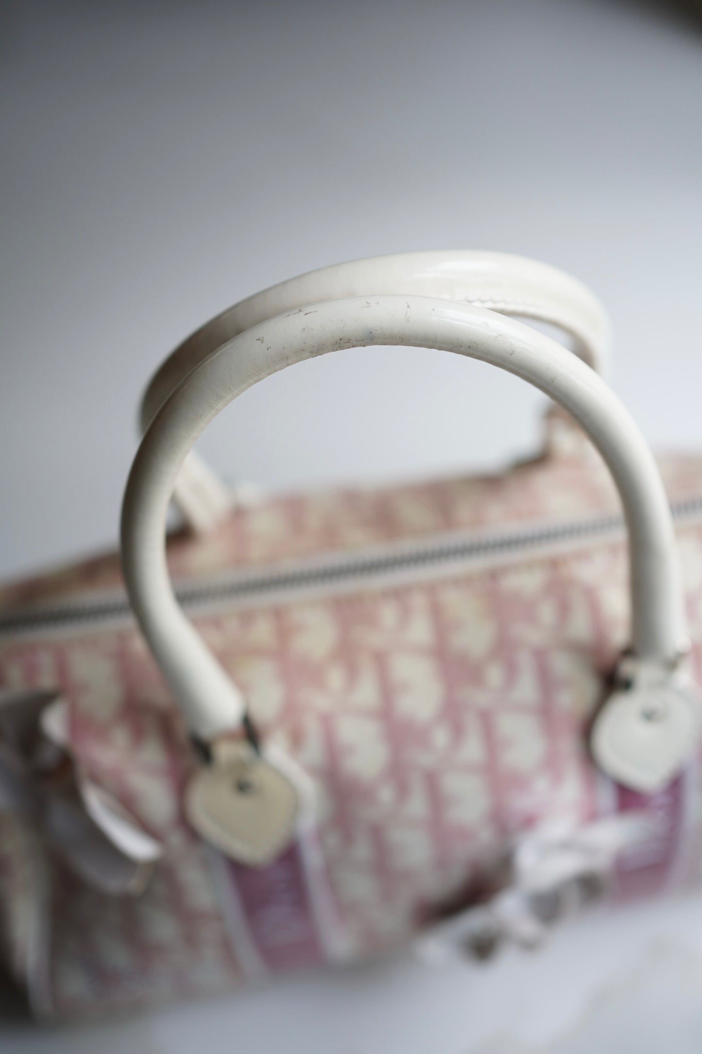 Vintage Pink Dior Trotter Boston Bag