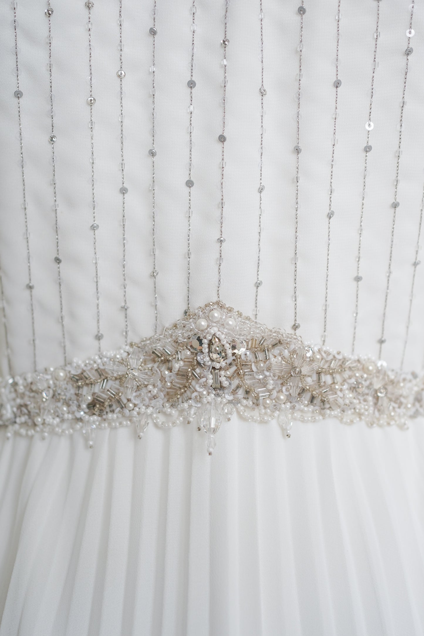 Escada Beaded Ivory Gown