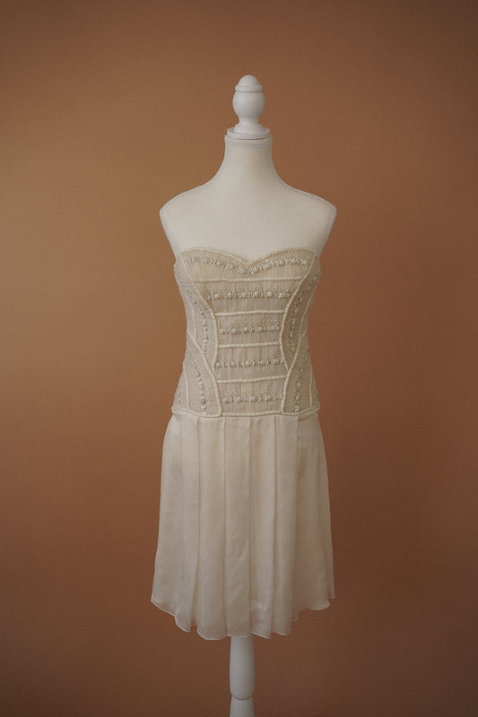 La Perla Silk Embellished Corset Dress (M)