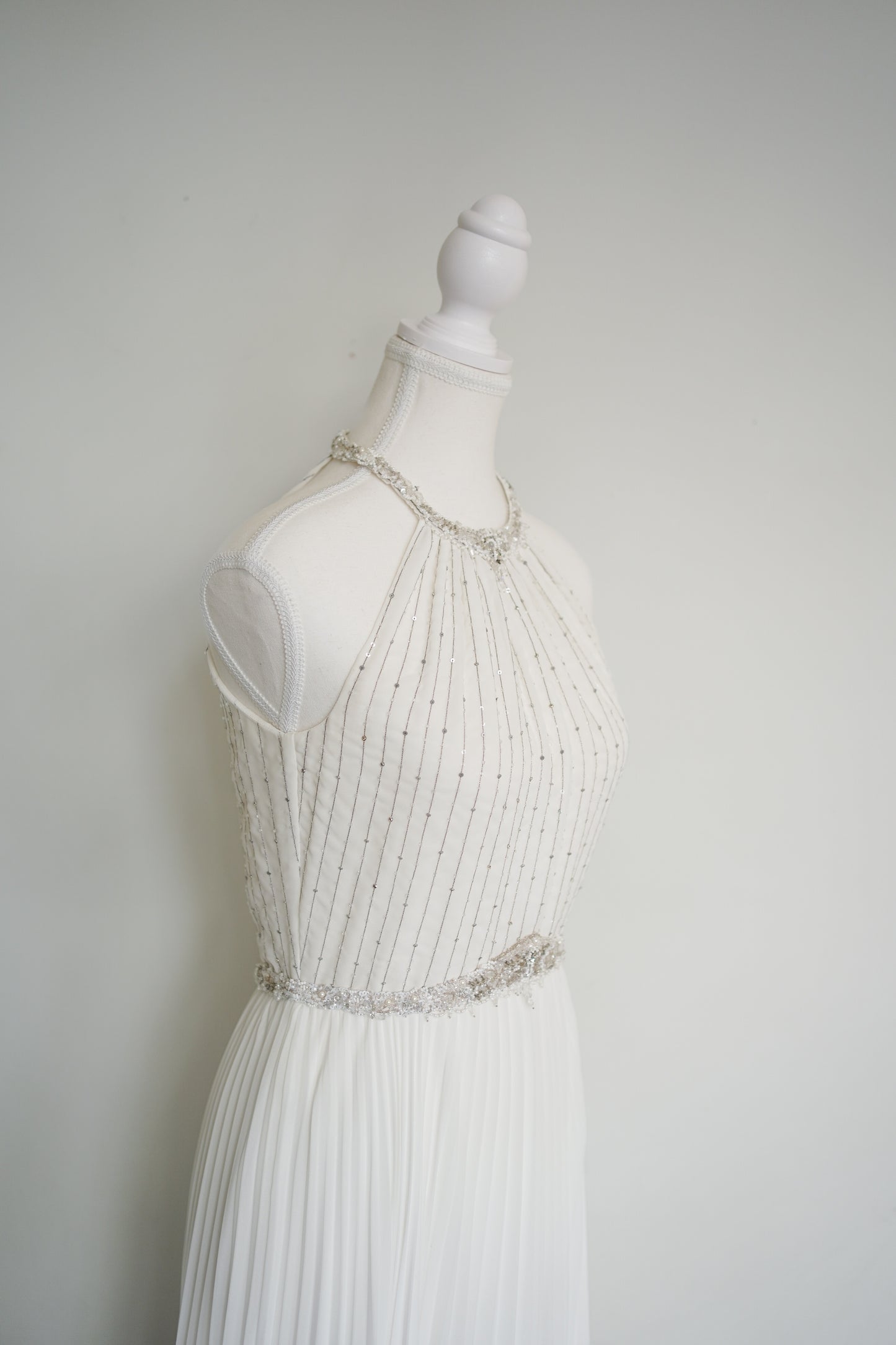 Escada Beaded Ivory Gown